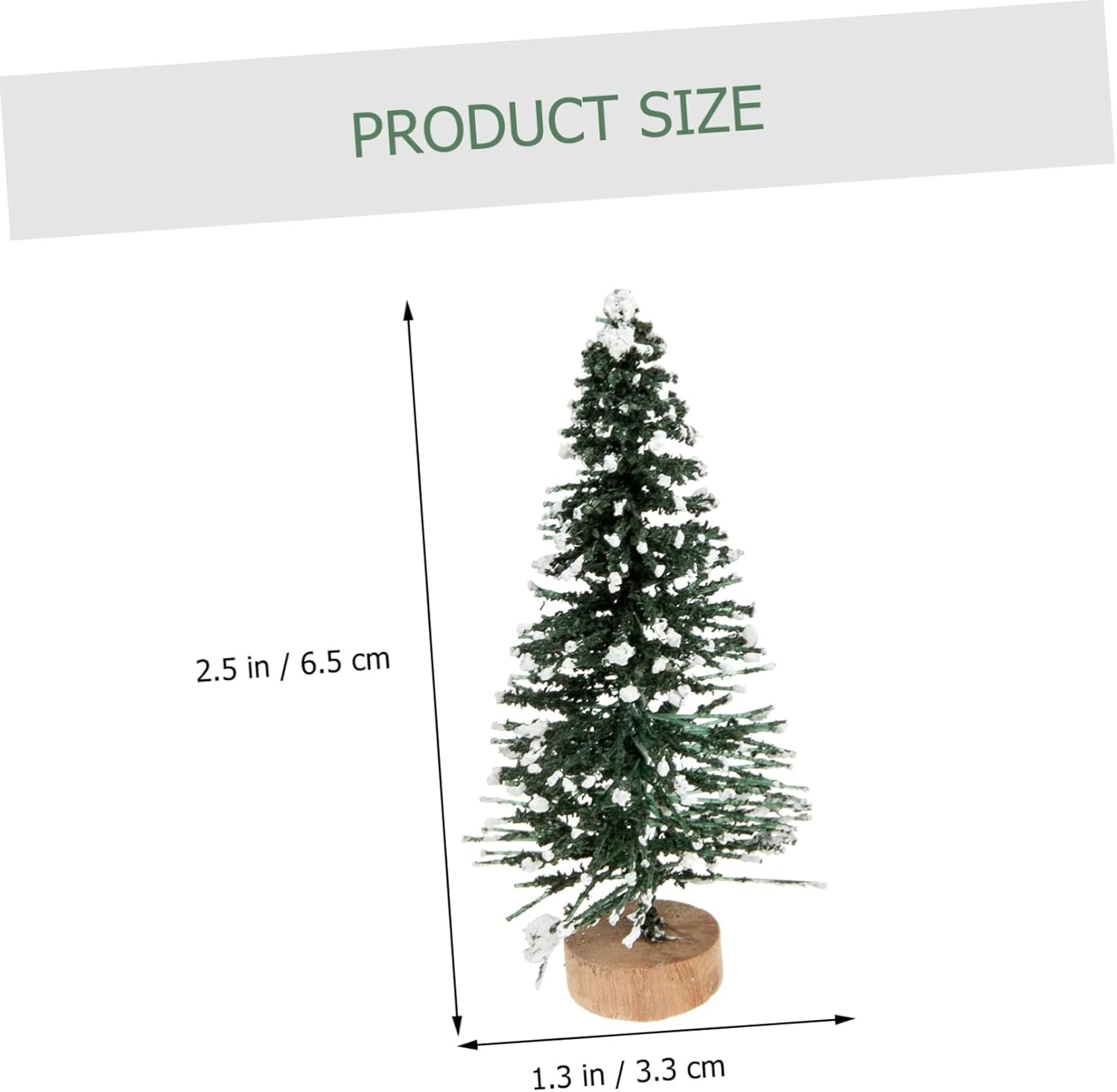SHOWERORO Miniature Pine Trees 24Pcs Christmas Trees Festive Decor Desktop Decor image number 2