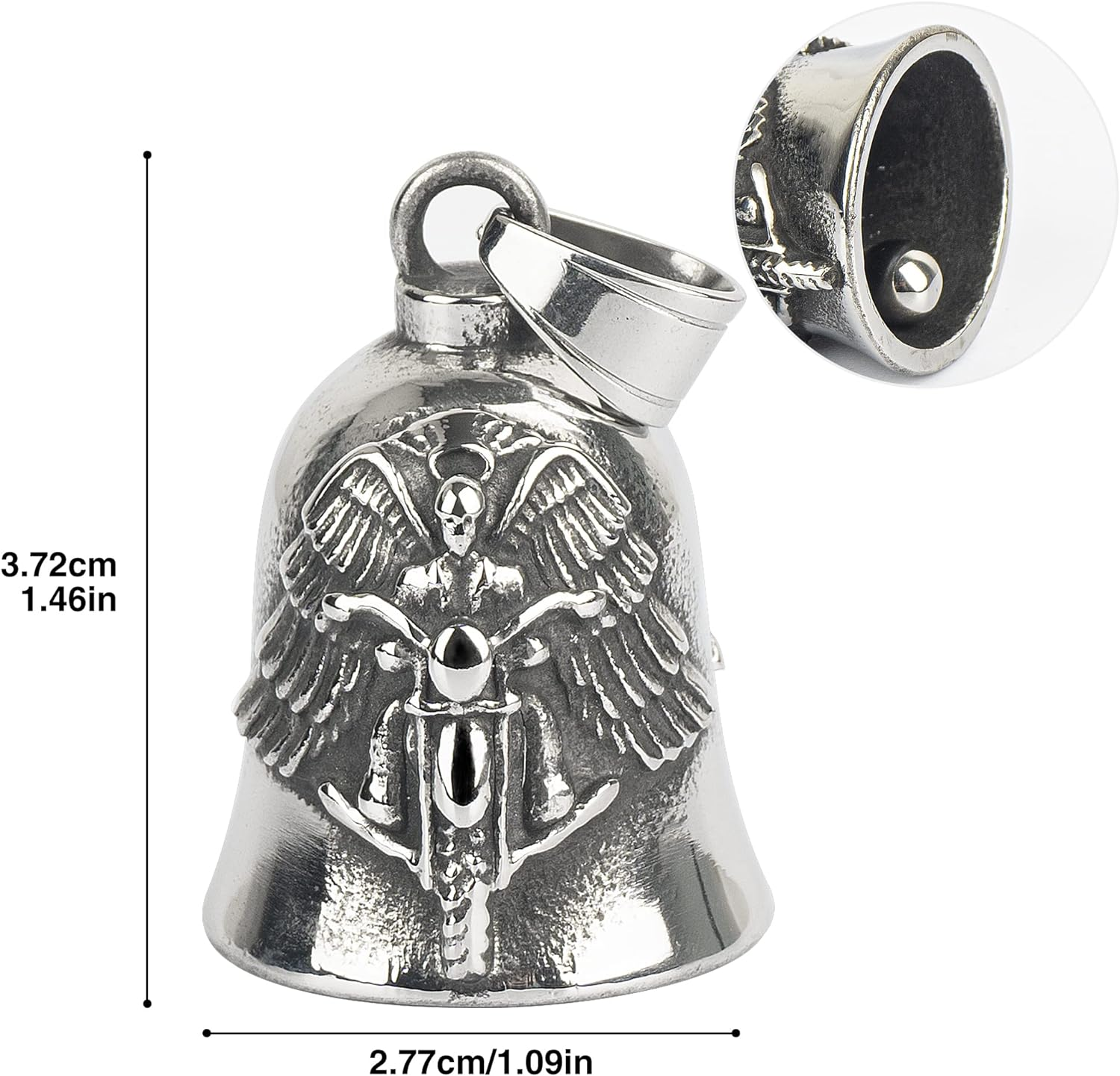 Motorcycle Bell for Luck, Drive Safe Cycling Bells for Bikers Riders image number 6