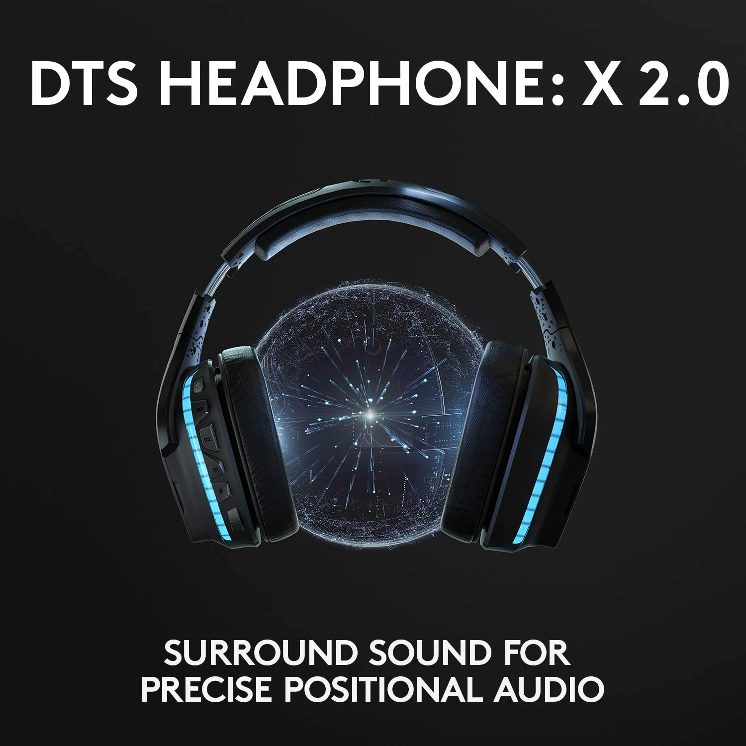 Logitech G935 Wireless 7.1 Surround Sound Lightsync Gaming Headset image number 6