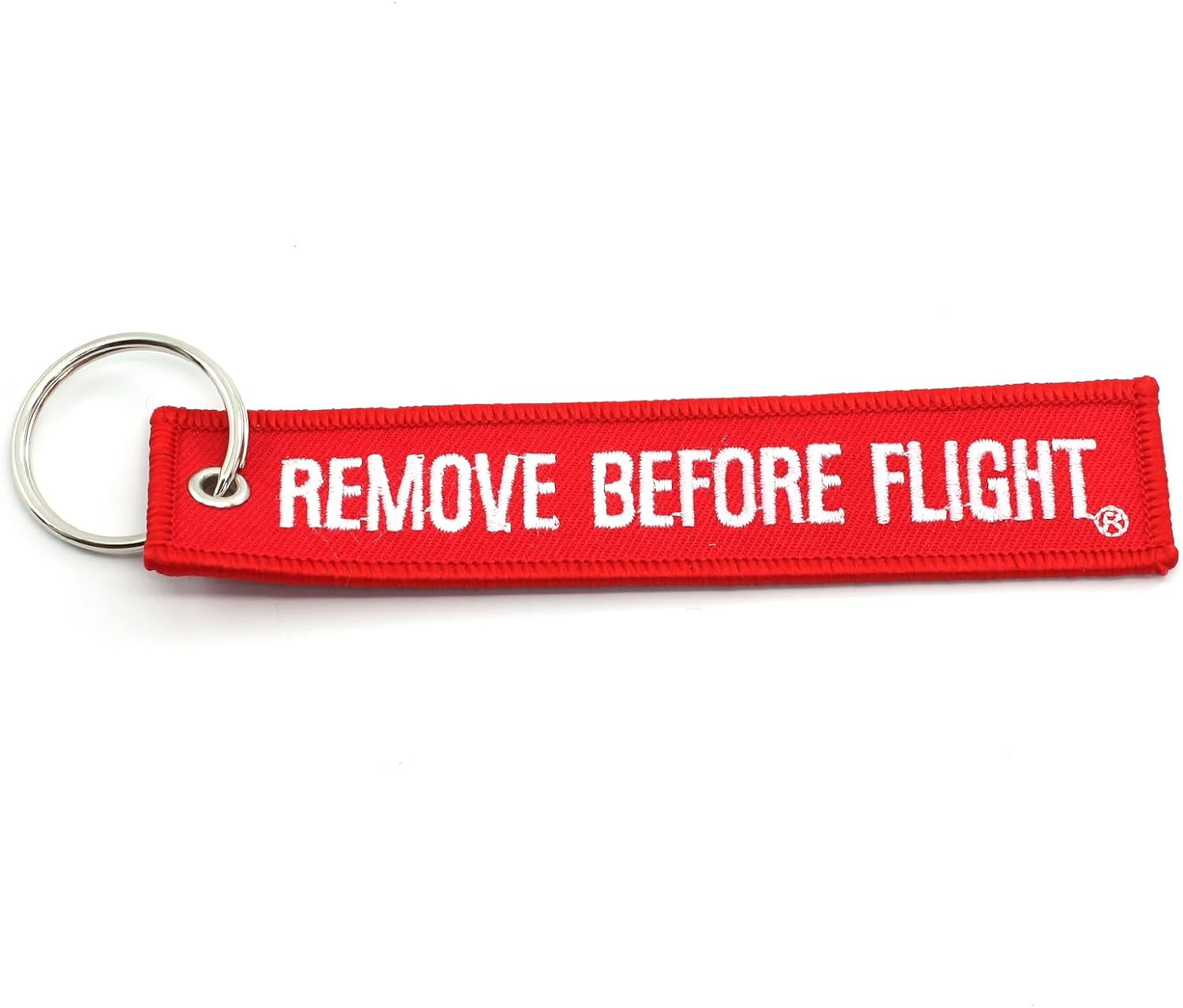 Rotary13B1 Remove before Flight Key Chain - Red/White QTY 1Piece - 100% Embroidered image number 4
