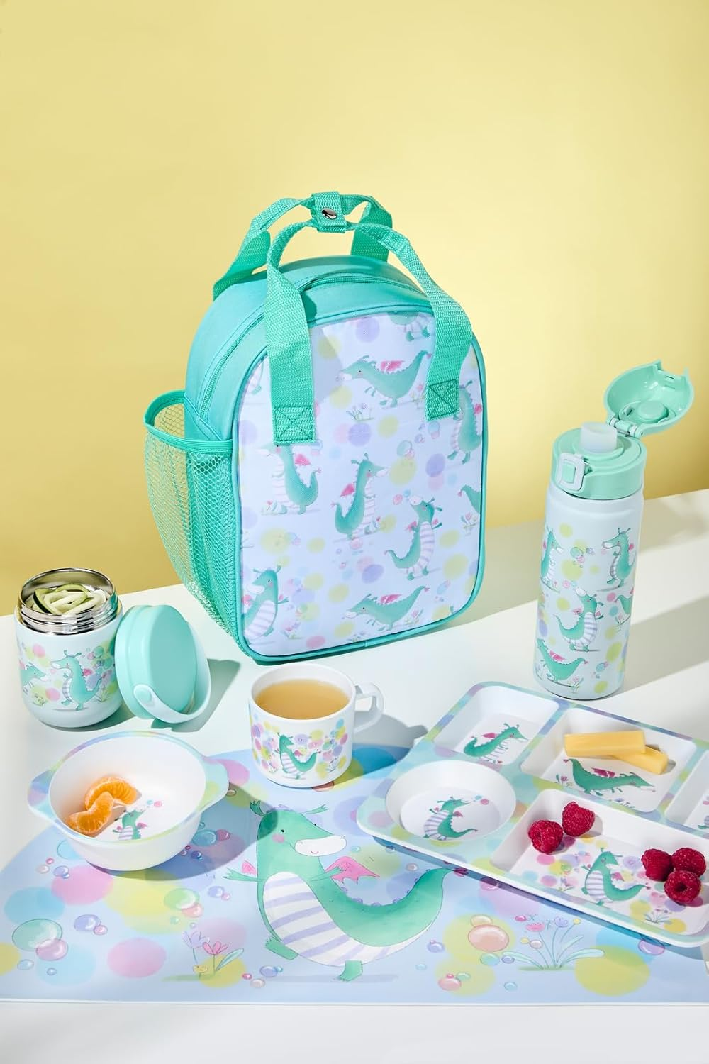 Maxwell & Williams Jedda Robaard Magical Tales Melamine 3Pc Dinner Set Dragon Gift Boxed image number 1