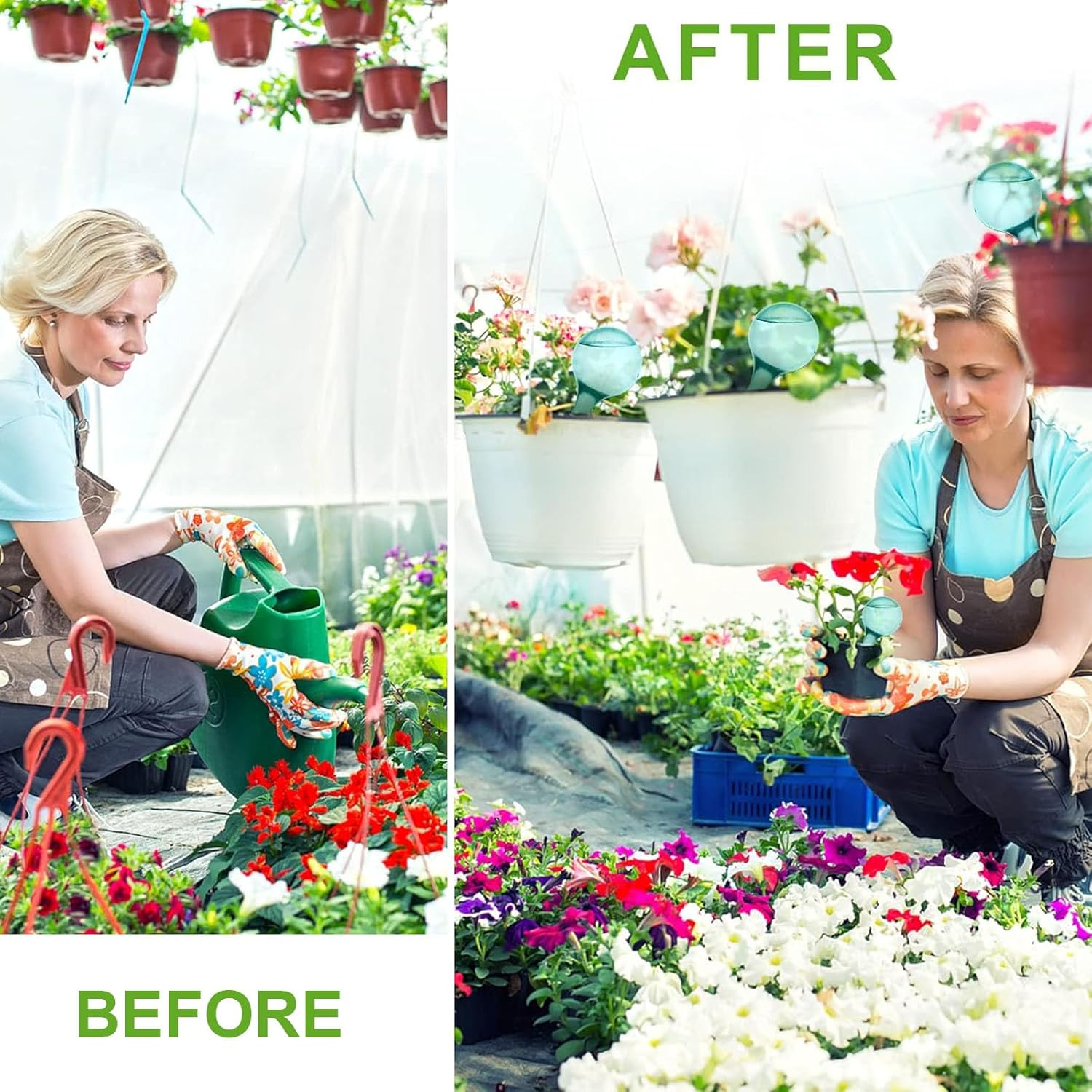 Plant Watering Bulbs for Indoor Plants 12 Pcs, Self Watering Globes Water Bulb for Indoor Outdoor Plant, Self Watering Planter Insert image number 4