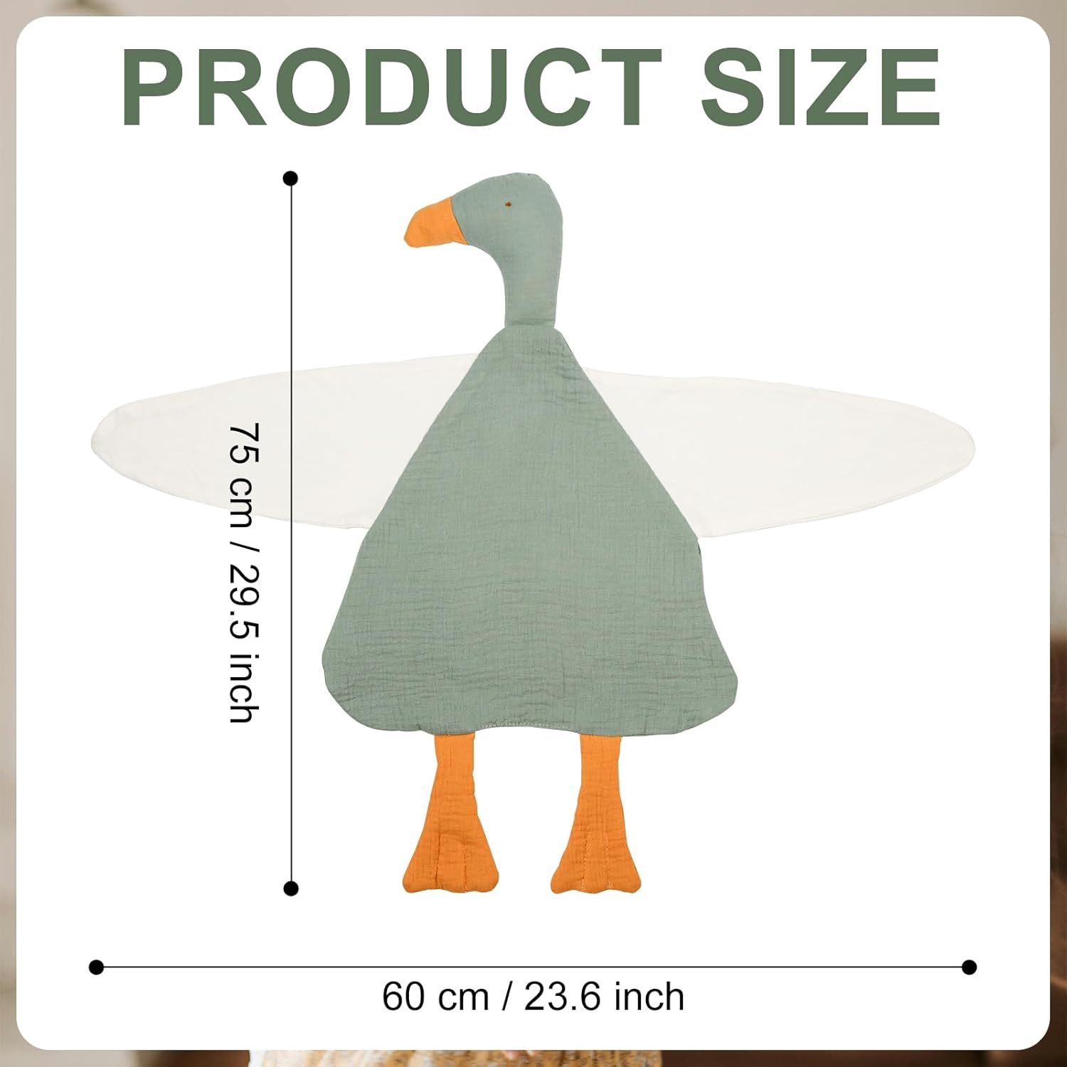 Duck Baby Blanket, Duck Loveys for Babies Cute Soft Security Blanket Fabric Cuddle Cover Baby Essentials Newborn Boys Girls image number 6