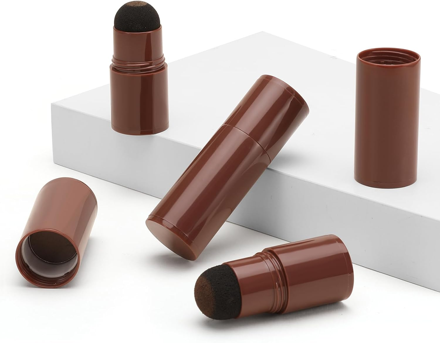 Boobeen Root Touch up Powder Stick, Hair Powder Root Concealer for Gray Hair, Hairline Powder Root Cover up for Thinning Hair - Black image number 2