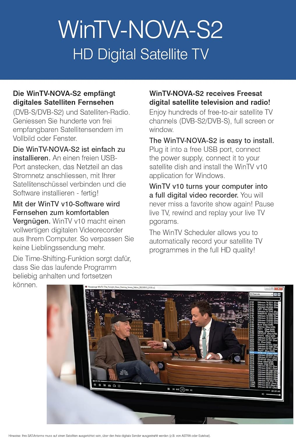 Hauppauge Wintv-Nova-S2 Freesat DVB-S2 Satellite USB Receiver image number 5