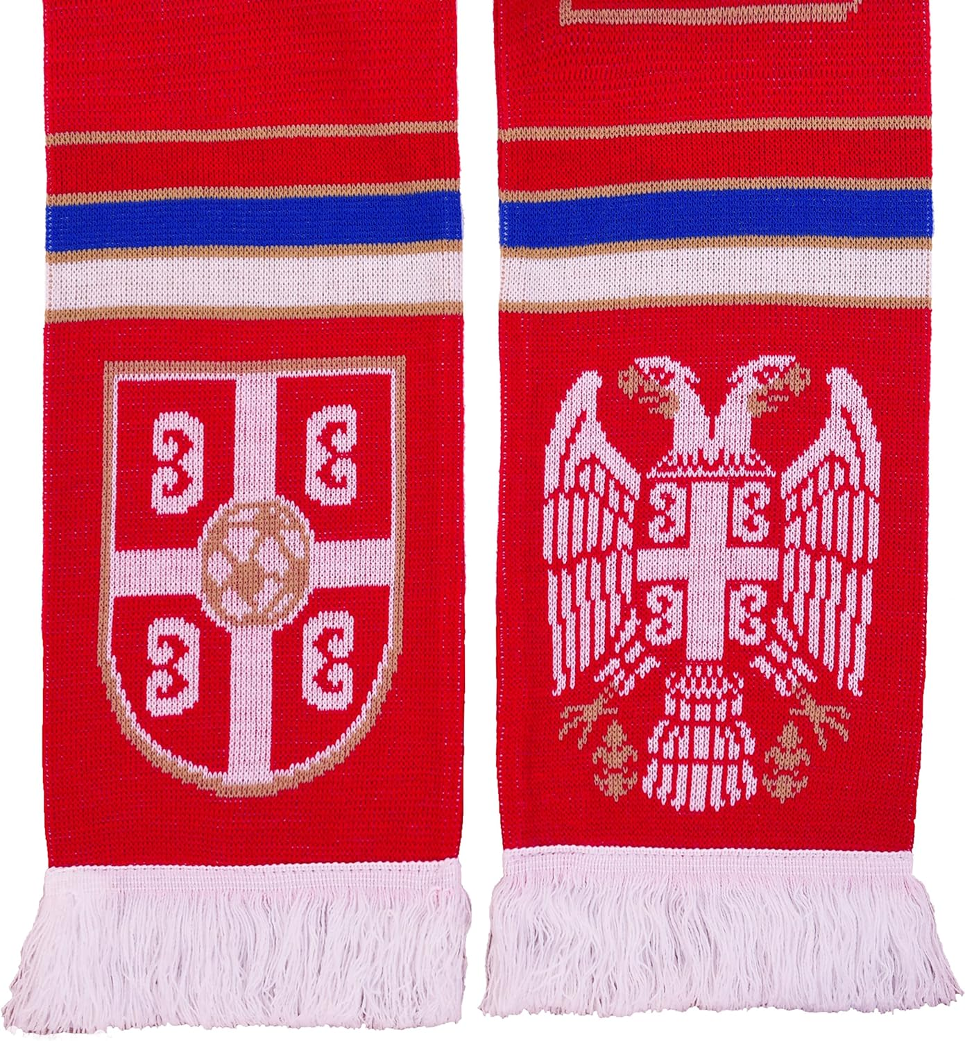 Serbia Soccer Knit Scarf image number 1