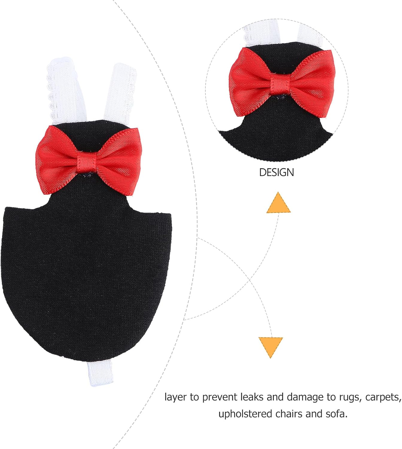 Balacoo Bird Diaper with Bow Bird Flight Suit for Budgie Parakeet Cockatiel Cockatoo African Macaw image number 1