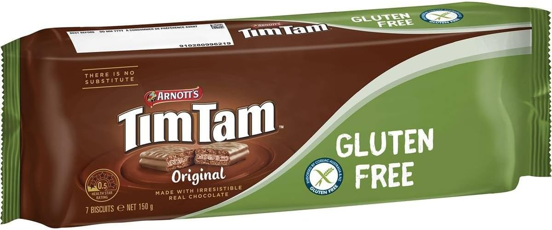 Arnott'S Tim Tam Gluten Free Original Real Chocolate Biscuits 150 G image number 2