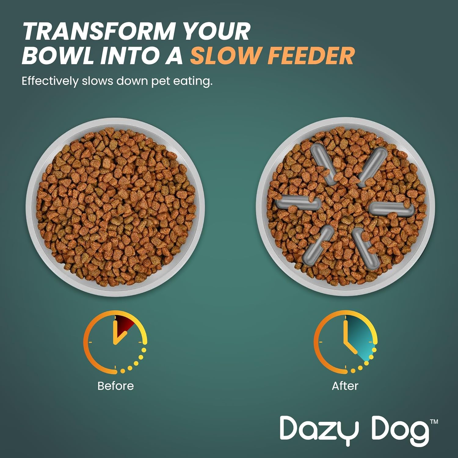 Dazy Dog Slow Feeder Insert for Bowl - Compatible with Dazy Dog Bowls - Promote Healthy Eating Habits image number 3