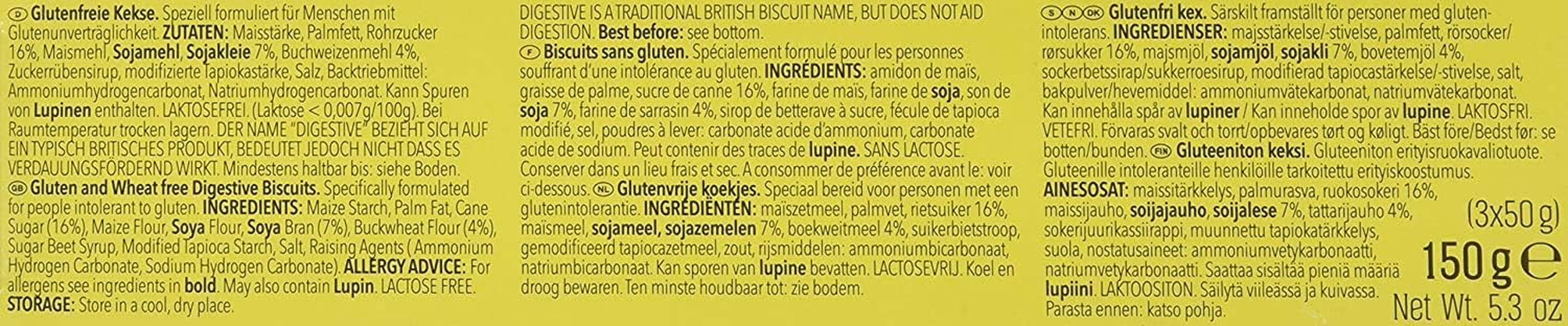 Schar Digestive Biscuits, 150G image number 5