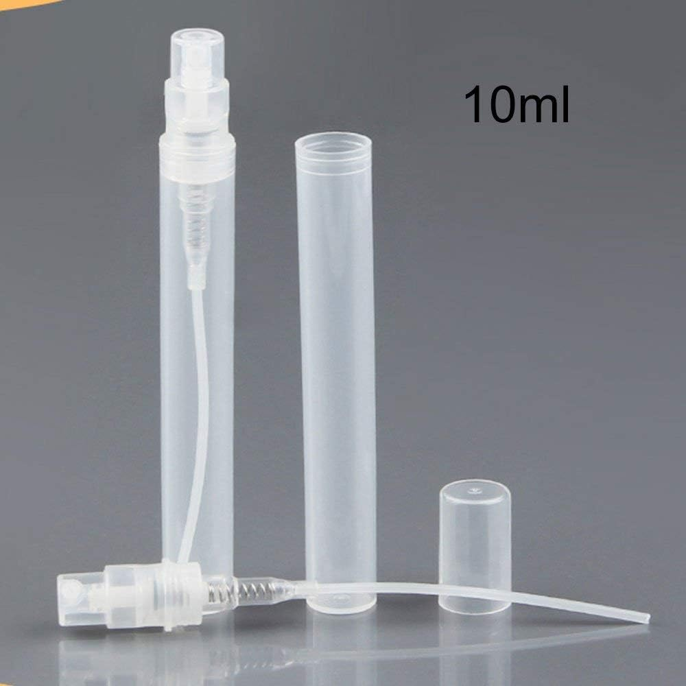 [10Pcs/Pack]Frosted Plastic Tube Empty Refillable Perfume Bottles Spray for Travel and Gift,Mini Portable Pen 10Ml X 6Pcs & 5Ml X 4Pcs (10Pcs/Pack,10Ml X 10Pcs) - 10Mlx5Pcs image number 2