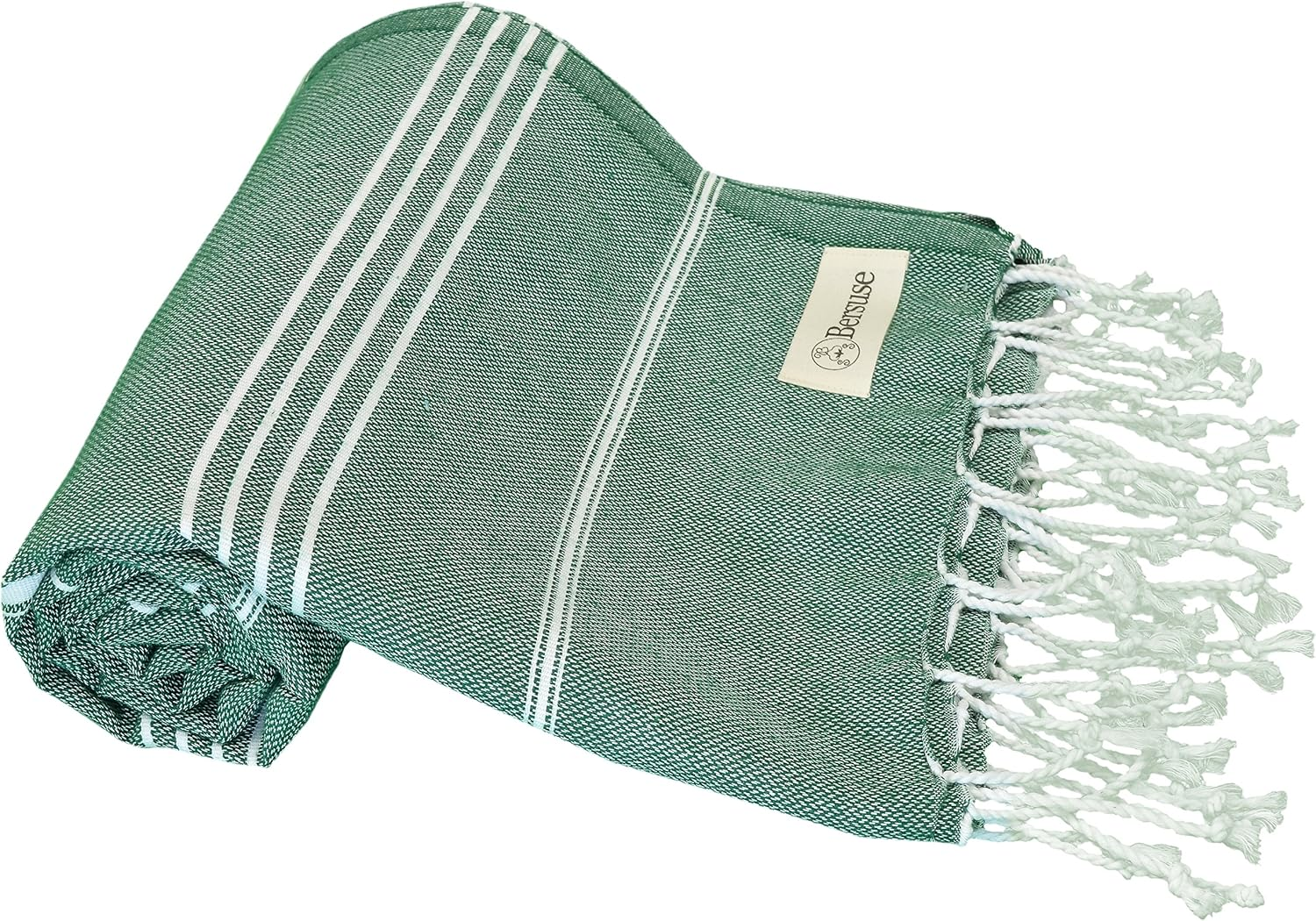 Bersuse 100% Cotton Anatolia Turkish Towel - 37X70 Inches, Blue