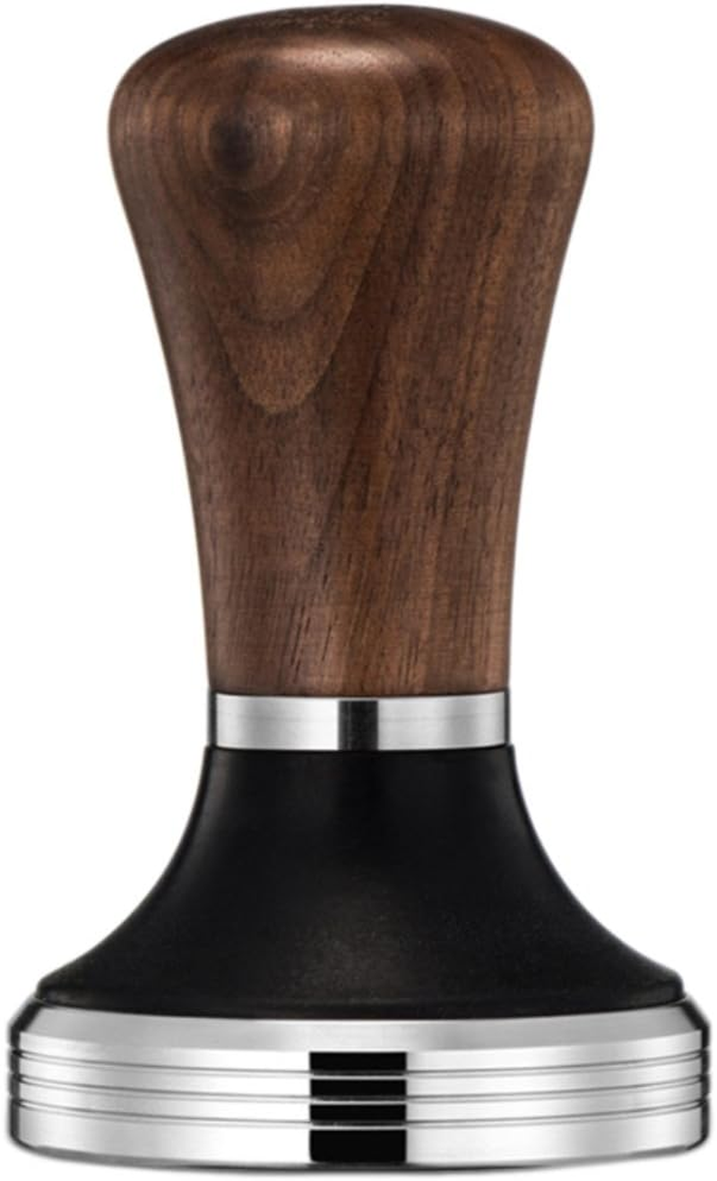 Diguo Elegance Wooden Coffee Tamper. Flat Espresso Tamper for 58Mm Portafilter. Stainless Steel Flat with Height Adjustable Wooden Handle. Barista Espresso Tamper image number 4