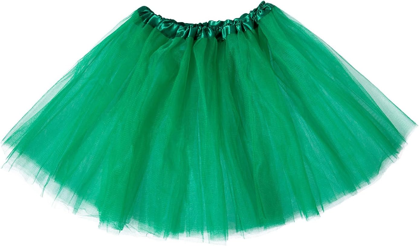 Tutus for Women and Big Girls, Green Tulle Skirts 80S Princess Dance Tutu for St.Patrick'S Day/Halloween Party Favors