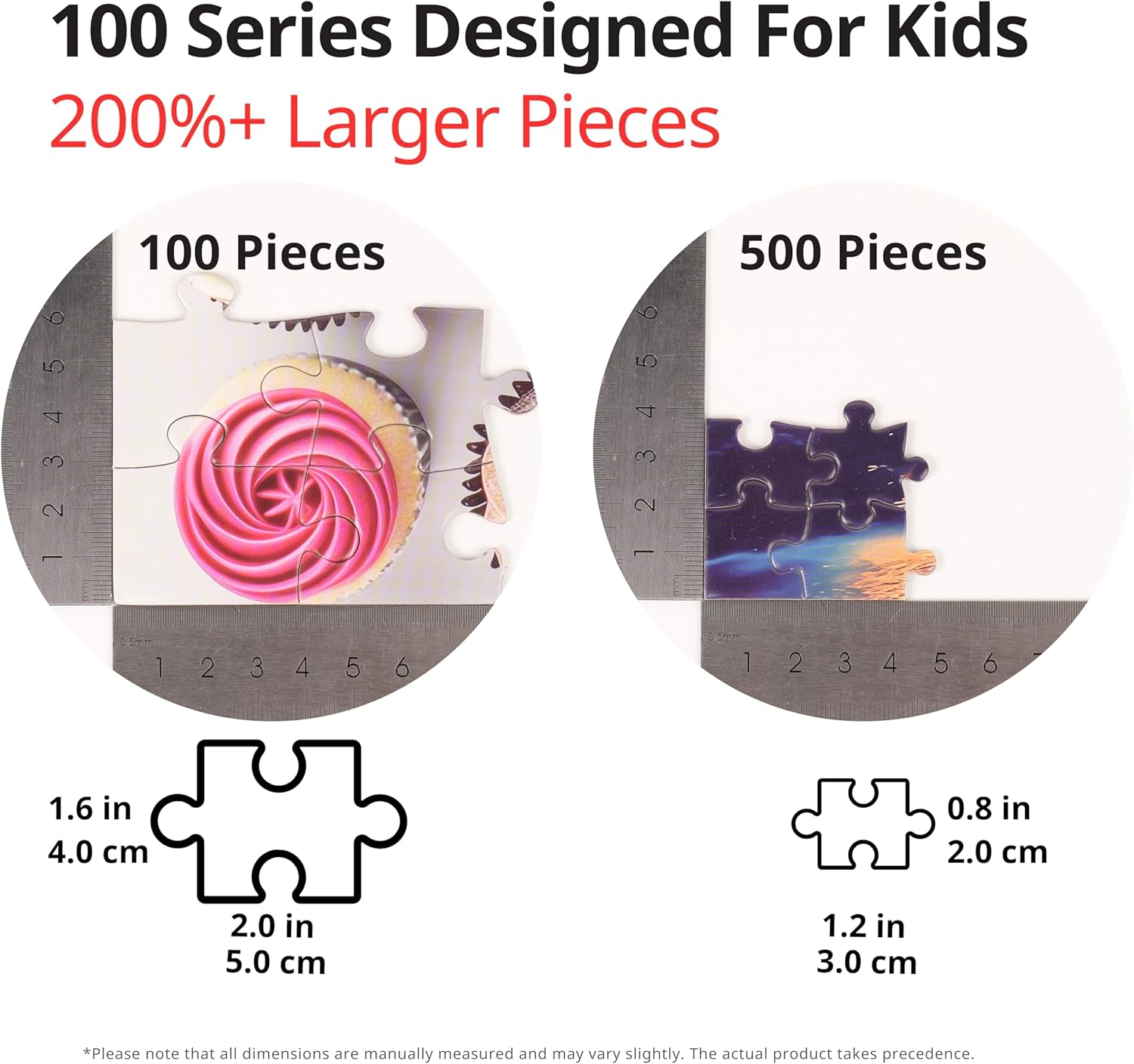 Cupcakes, 100 Pieces Jigsaw Puzzles, for Beginners, Family Game Nights, Finish Size 15.7 X 11.8 In image number 4