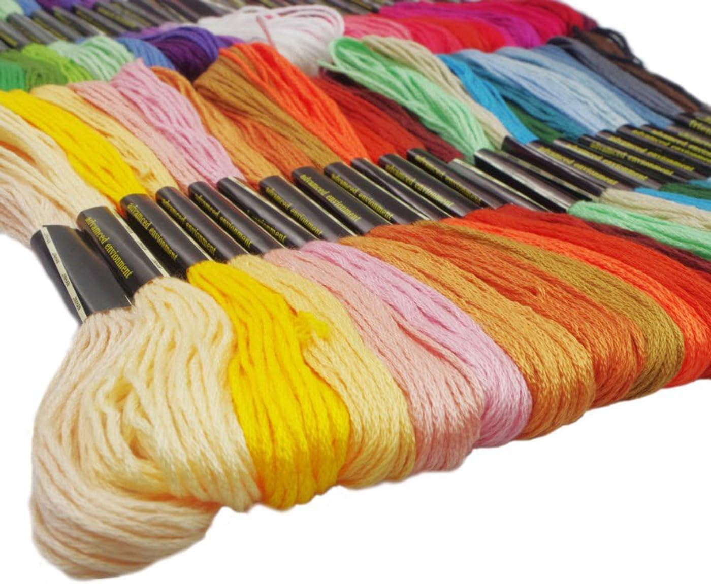 100 Colours Embroidery Thread, Cross Stitch Threads, DIY Craft Friendship Bracelets Floss for Embroidery, Knitting, Cross Stitch Project image number 1