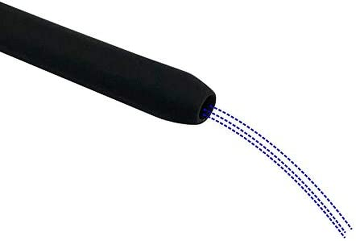 Silicone Nozzle Enema Attachment Reusable Douche Black Hose Nozzle (20 In)