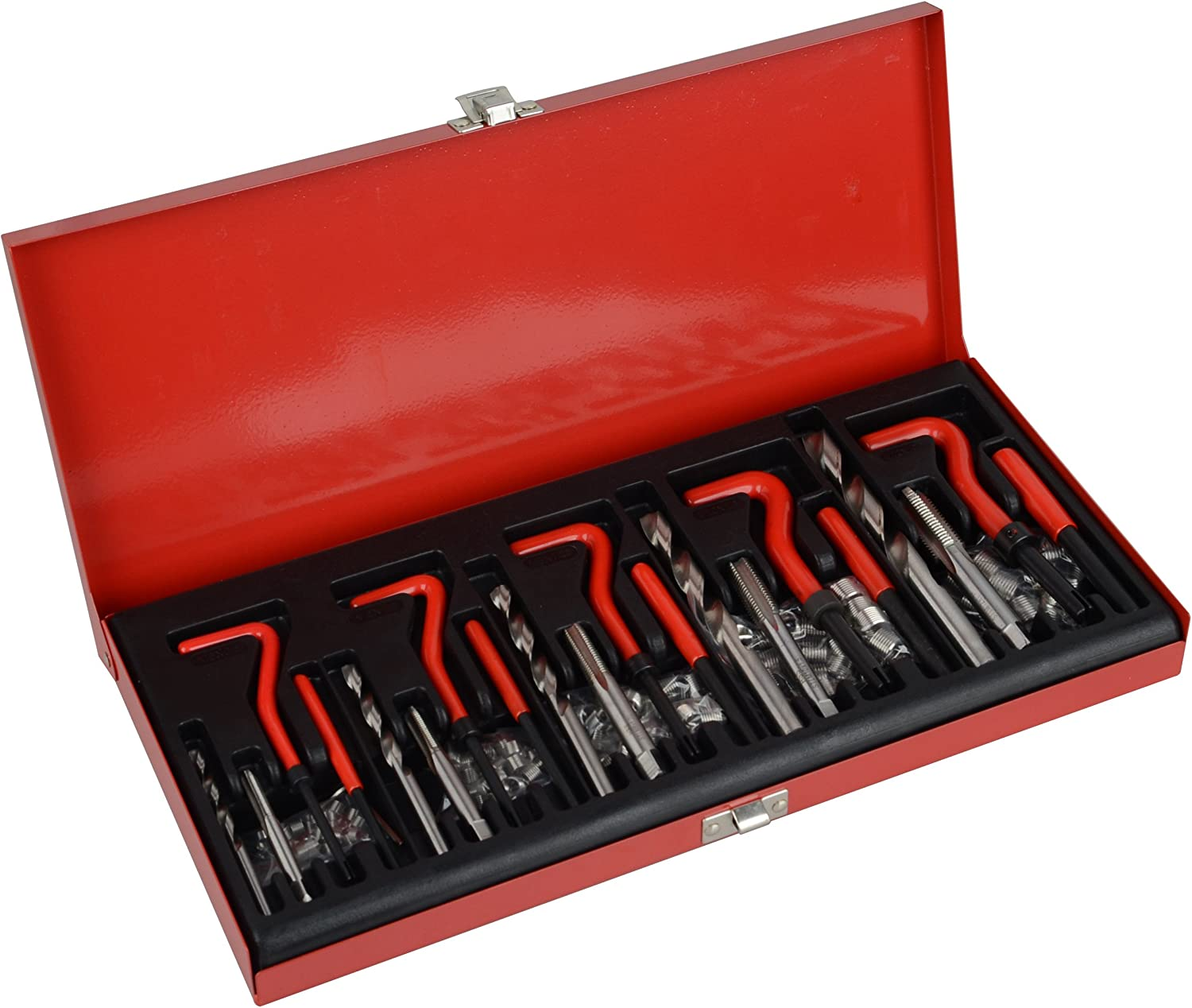 DAYUAN 131Pcs Helicoil Metric Thread Repair Kit, HSS Drill Thread Insert Repair Tool M5 M6 M8 M10 M12 image number 4