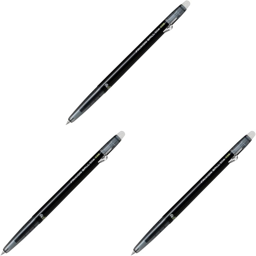 Pilot Frixion Ball Slim 038 Ballpoint Pen, Green (LFBS-18UFG)