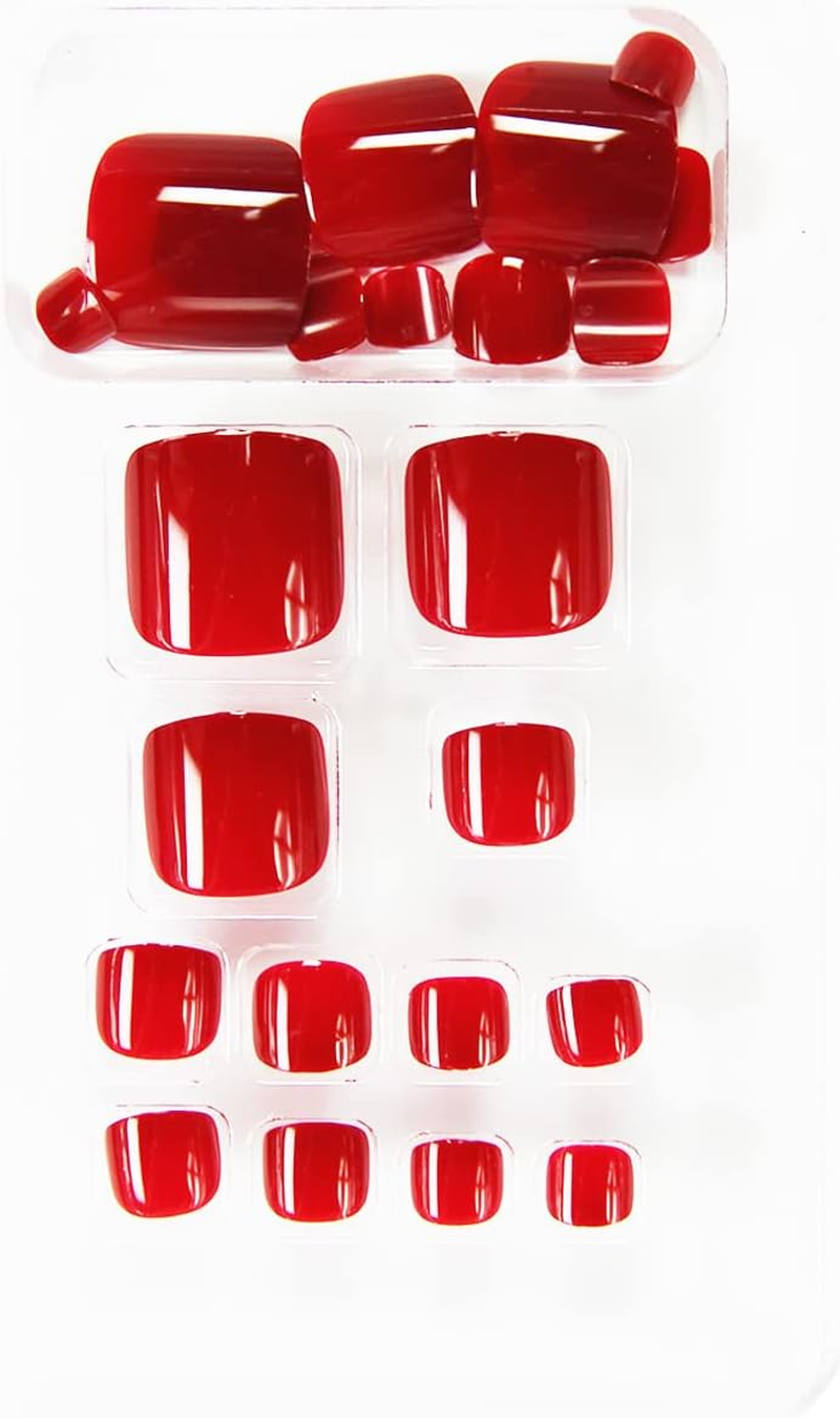 Glam'Up Paris No. 192 Square False Nails Red