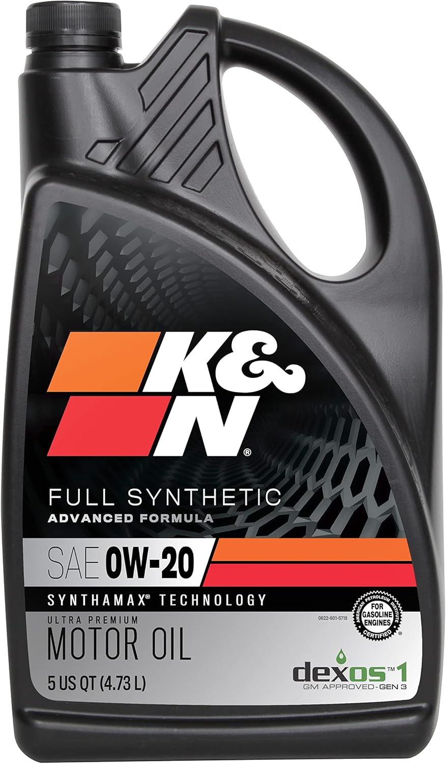 K&N 104100 0W-20 Synthetic Motor Oil 4.73 Litre image number 4
