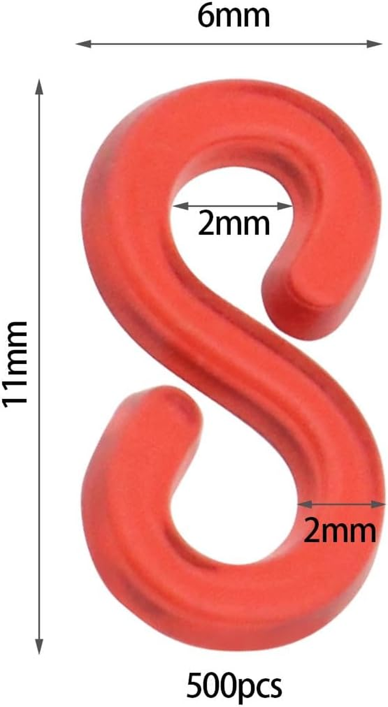 Ecsing 500Pcs Loom Band Clip for Kids Creativity Coordination DIY Basic Braided Accessories Jewelry Accessories Complete DIY Kit Special Occasion Friends Family (Colourful) image number 5