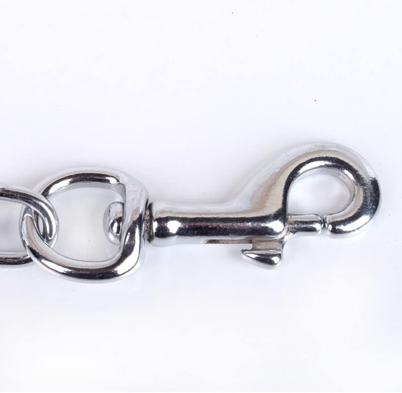 120CM Heavy Duty Pet Dog Puppy Metal Chain Lead, Soft Padded Handle Leash, Durable Stainless Steel