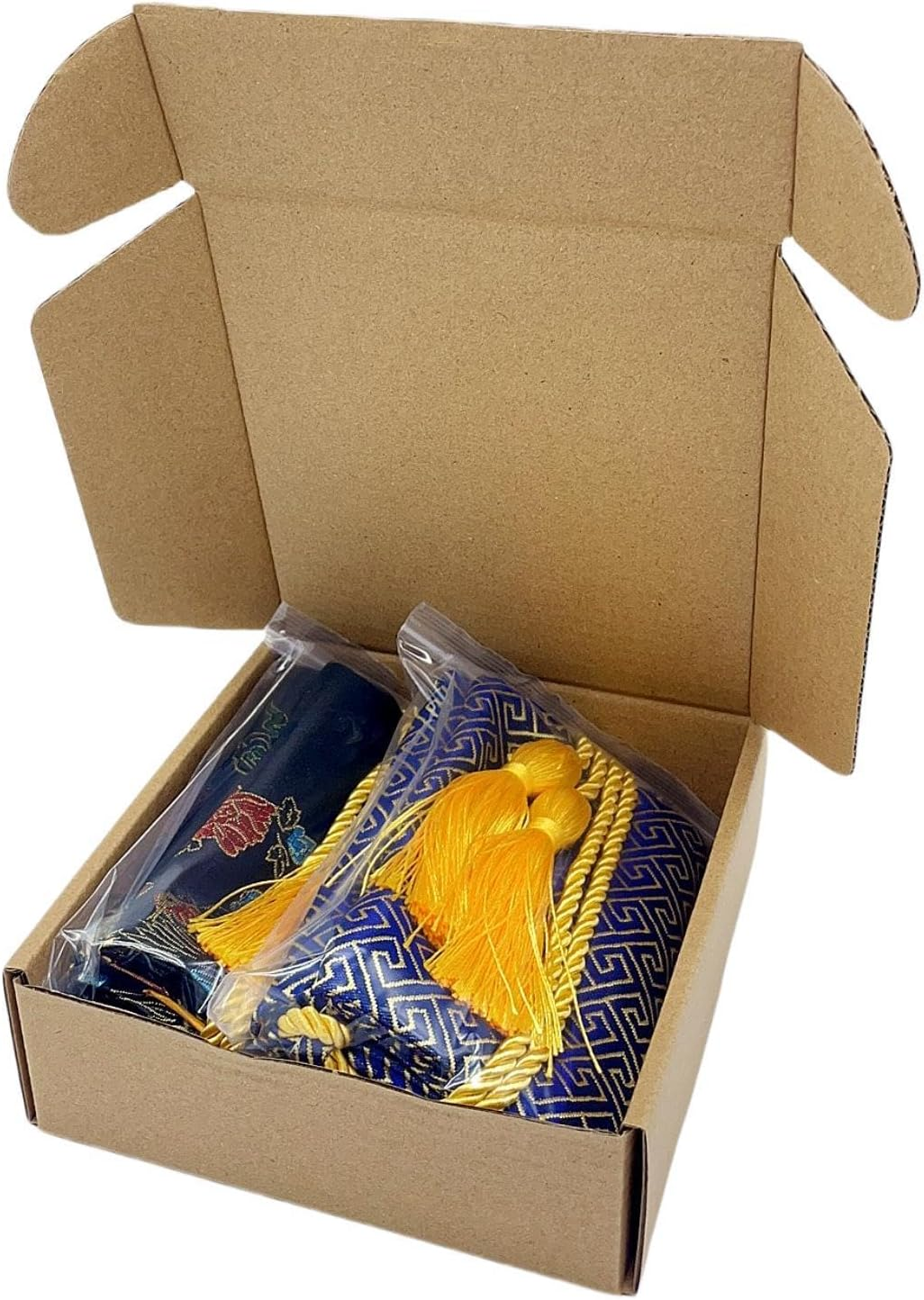 2Pcs Sword Bag 51Inch Synthetic Silk Katana Bag Sword Cover Carrying Case for Samurai Swords - Classic image number 5