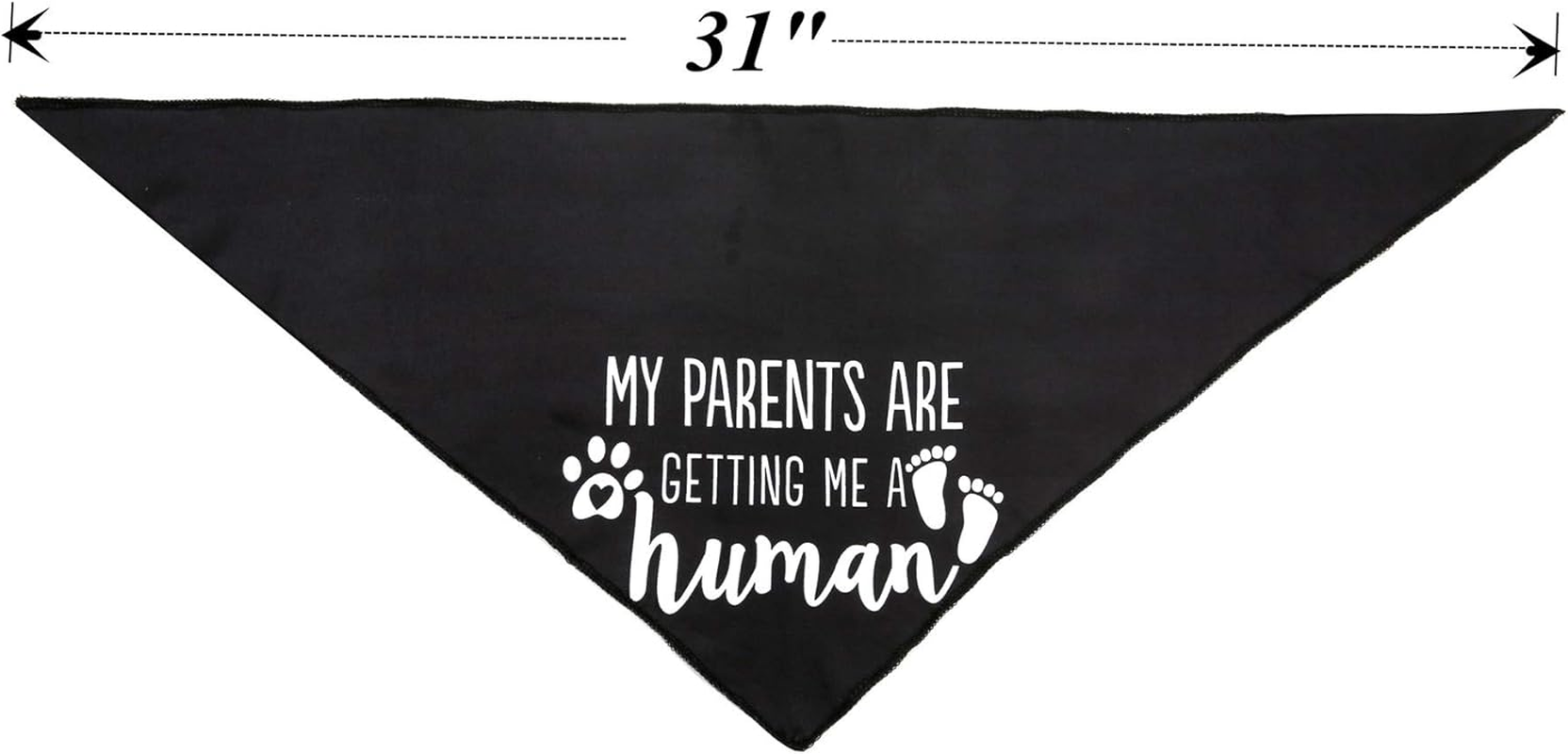 JPB My Parents Are Getting Me a Human,2 Pack Gender Reveal Dog Bandana image number 5