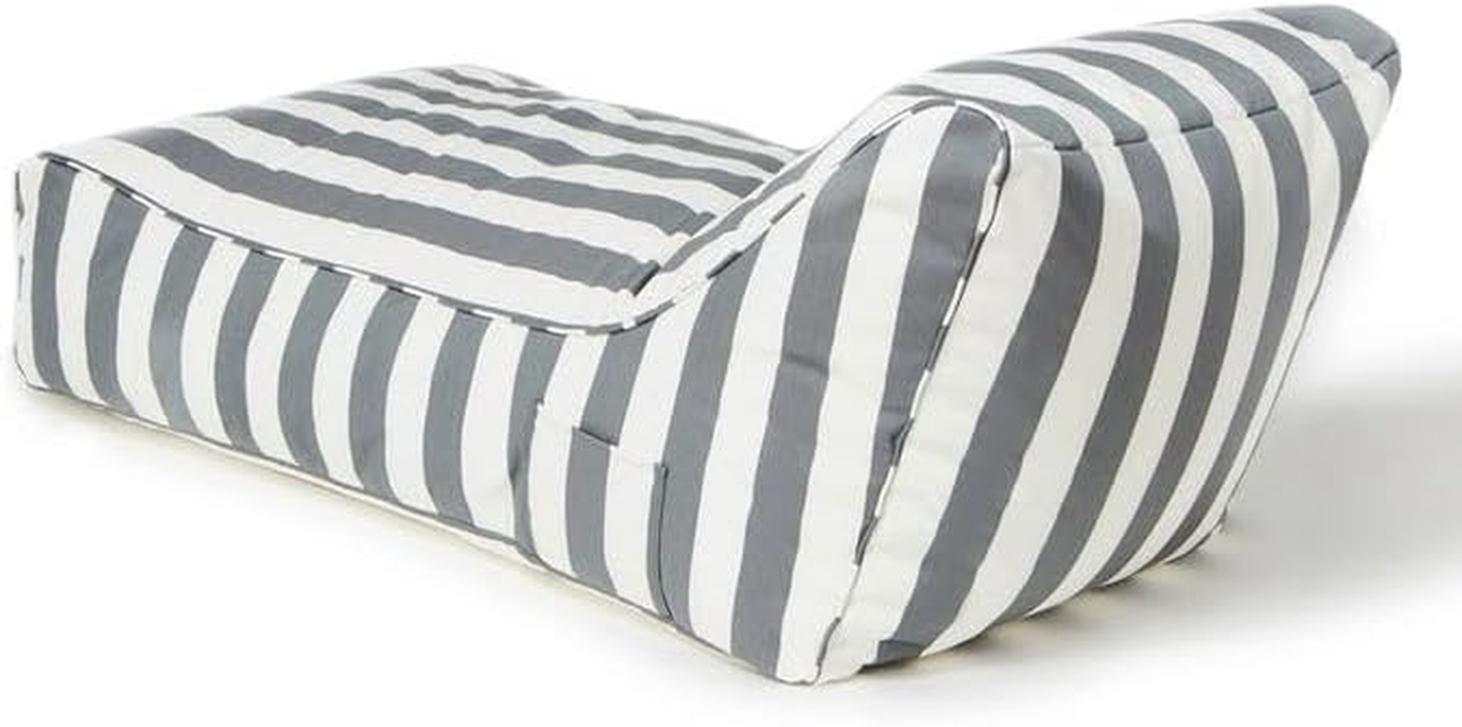Billy Fresh Laid Back Outdoor Beanbag, 120 Cm Length X 65 Cm Width X 60 Cm Height, Grey/White image number 4