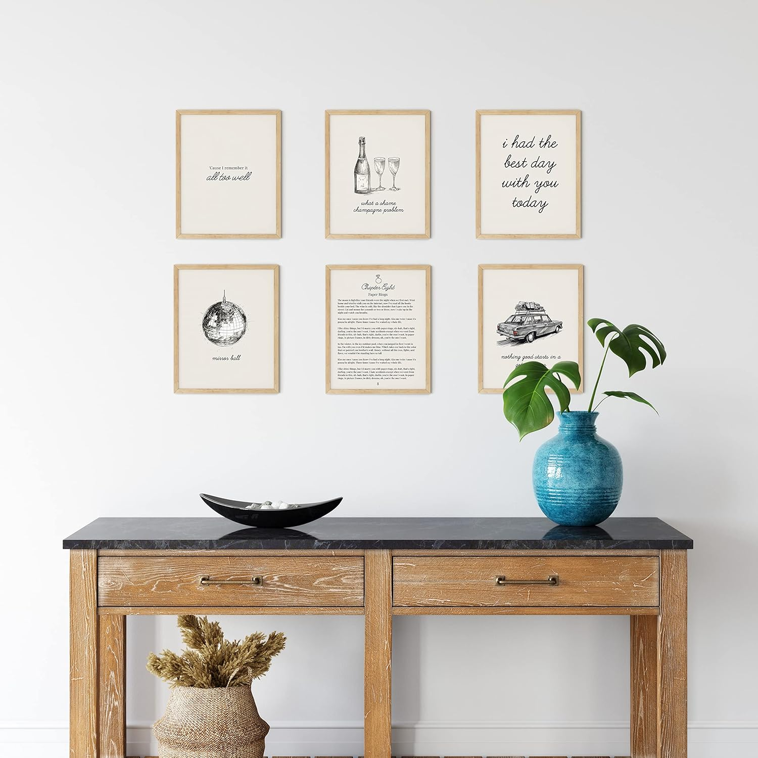 Twodays Taylor Room Decor Aesthetic, Swift Folklore Music Lyrics Wall Decor Posters, Album Covers Art Prints for Bedroom, Fans Birthday Party Decorations. (8'' X 10'', Set of 6, UNFRAMED) Beige image number 5