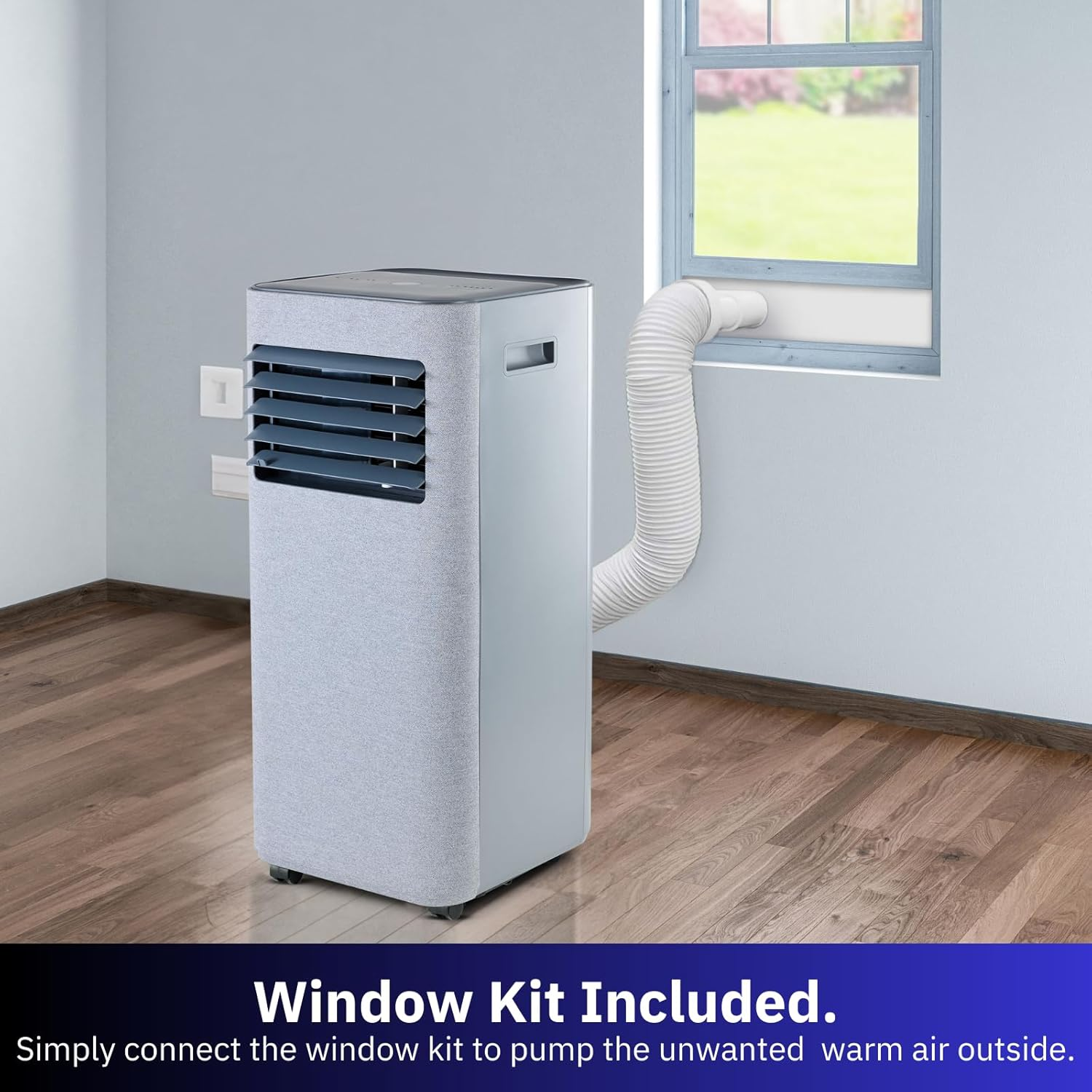 Ausclimate 2.05Kw Smart Compact Portable AC, Stone Grey image number 1