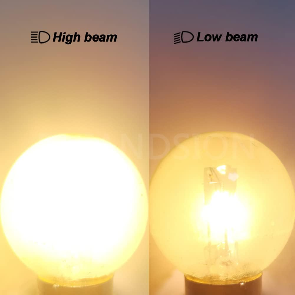 Ruiandsion P43T H4 Halogen Bulb 6V Headlight 45/40W 6 Volt Yellow Car Motorcycle Headlamp image number 6