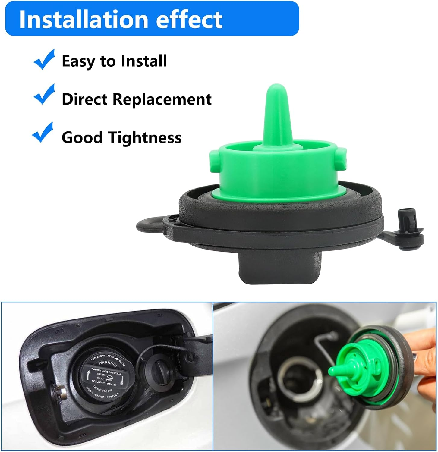 Gas Cap, Fuel Cap Fit for Porsche Cayenne Base Sport & GTS & Turbo S & Platinum Edition, 2011 2012 2013 2014 2015 2016 2017 2018 Porsche Cayenne Gas Cap Tether,Replace 95820124131 Fuel Tank Filler Cap image number 4