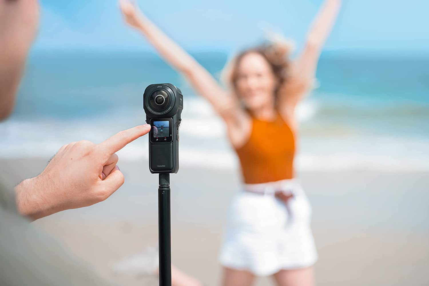 Insta360 One RS 1-Inch 360 Edition Action Camera Co-Engineered with Leica, 6K 360 Camera with Dual 1-Inch Sensors, Stabilization, 21MP Photo, Superb Low Light, AI Editing (CINRSGP/D) image number 1