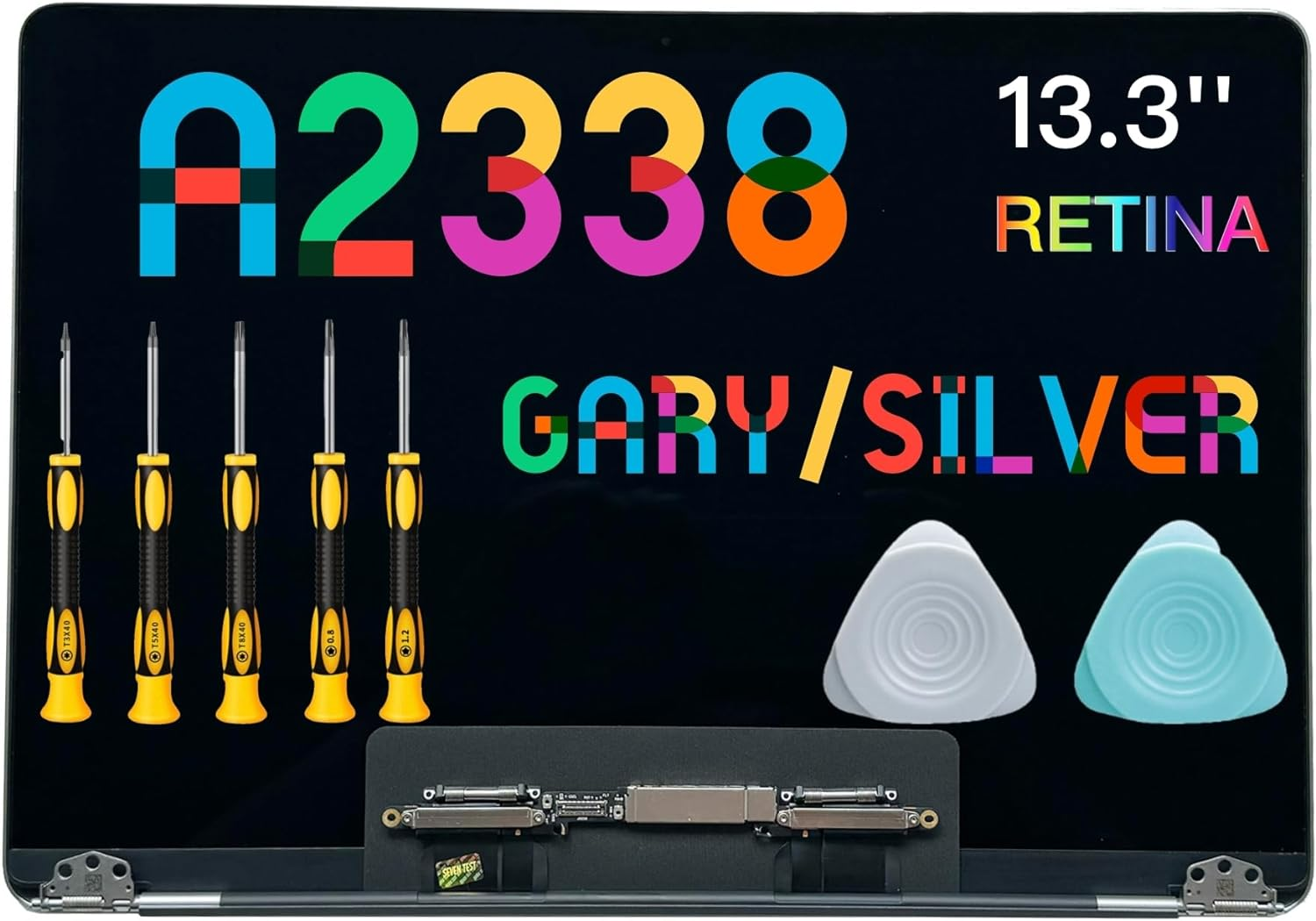 (Space Gray) for Macbook Pro A2338 (M1,2020) (M2,2022) EMC (3578) (8162) Retina Full CFCC Display Assembly LED LCD Screen Replacementa+++ image number 5