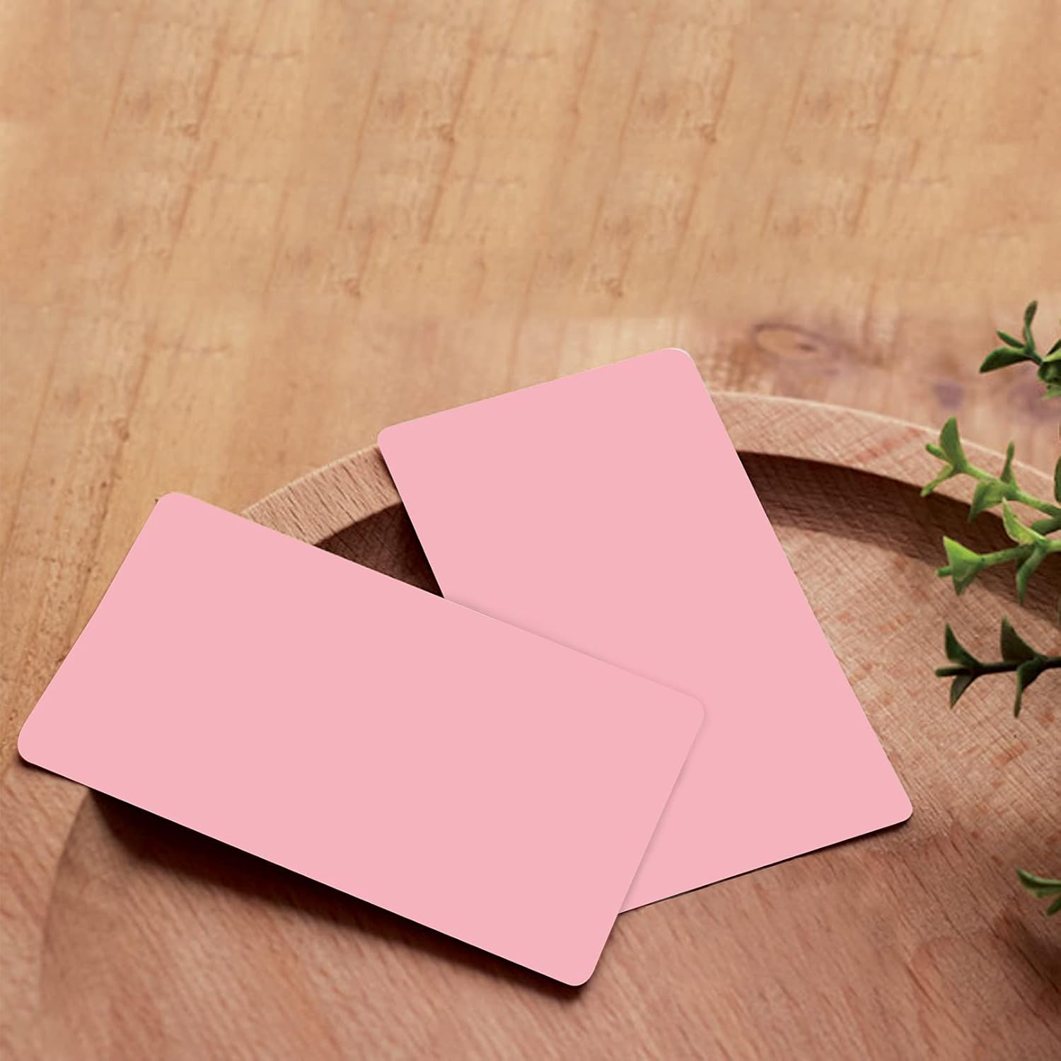 VANRA 300PCS Small Blank Index Cards 3.5X2 Inches Note Cards Study Flash Cards, Word Message Gift DIY Cards Kraft Paper Tags (Assorted Colors Light, 300/Pack) image number 6