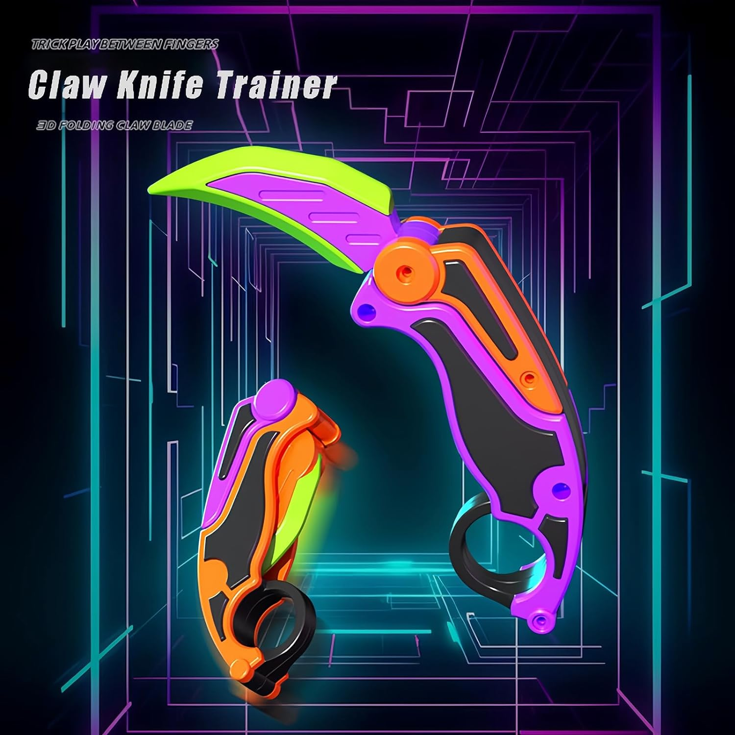 3D Fidget Knife, Toy Butterfly Knife, Toy Knife, Fun and Engaging Pop Fidget Toy, Perfect Anxiety and Stress Relief image number 2