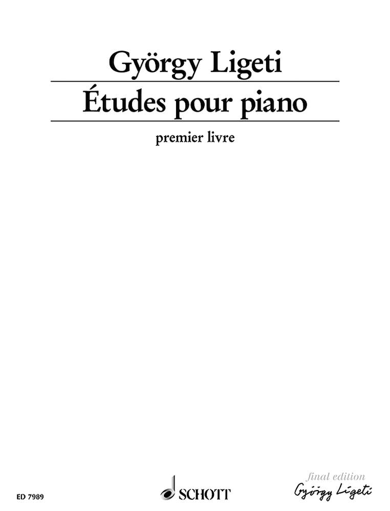 Etudes Pour Piano - Volume 1