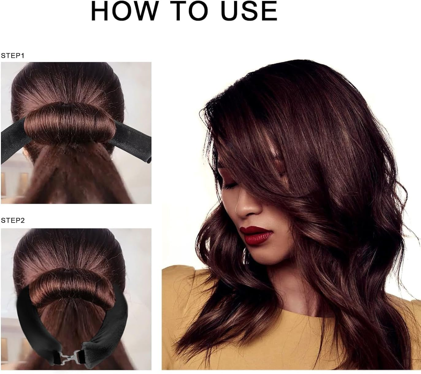 Heatless Hair Curler Overnight Curls Blowout Rods, 3Pcs Heatless Curling Rod Velvet Blowout Rods,No Hot Roller Overnight Blowout,Velvet Heatless Curling No Heat Hair Curler Overnight Curl Blowout Rod image number 5