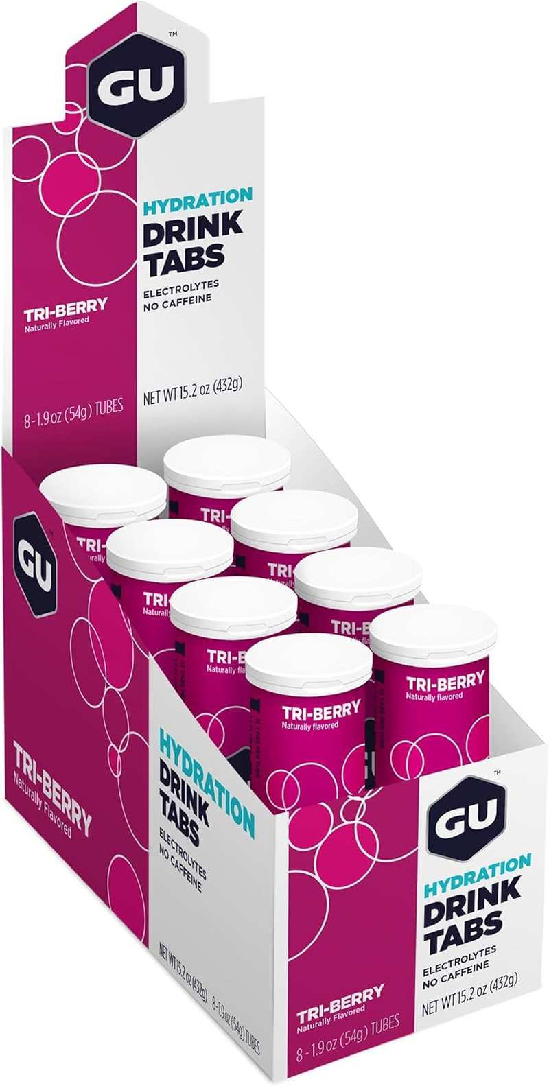GU Energy Hydration Electrolyte Drink Tablets, Tri-Berry, 8-Count image number 4