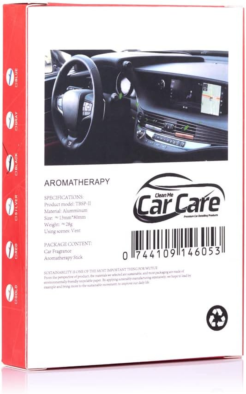 Car Car Air Fresheners with 5 Refills, Non-Toxic and Chemical Free, Made of Sturdy Aluminium Alloy, Sturdy and Durable (5 Refills) image number 3