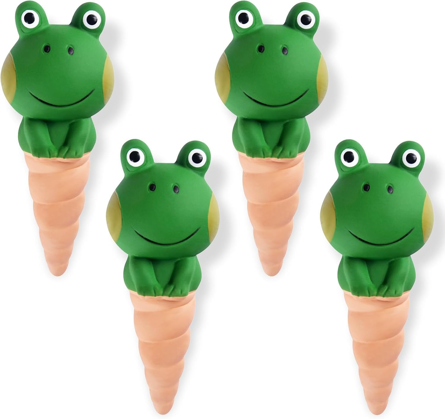 4 Pack Terracotta Self Watering Spike Frog Shape Unattended Ceramic Automatic Plant Potted Watering Stakes,Automatic Holiday Watering,Continuous Moisture,Slow Release Watering image number 3