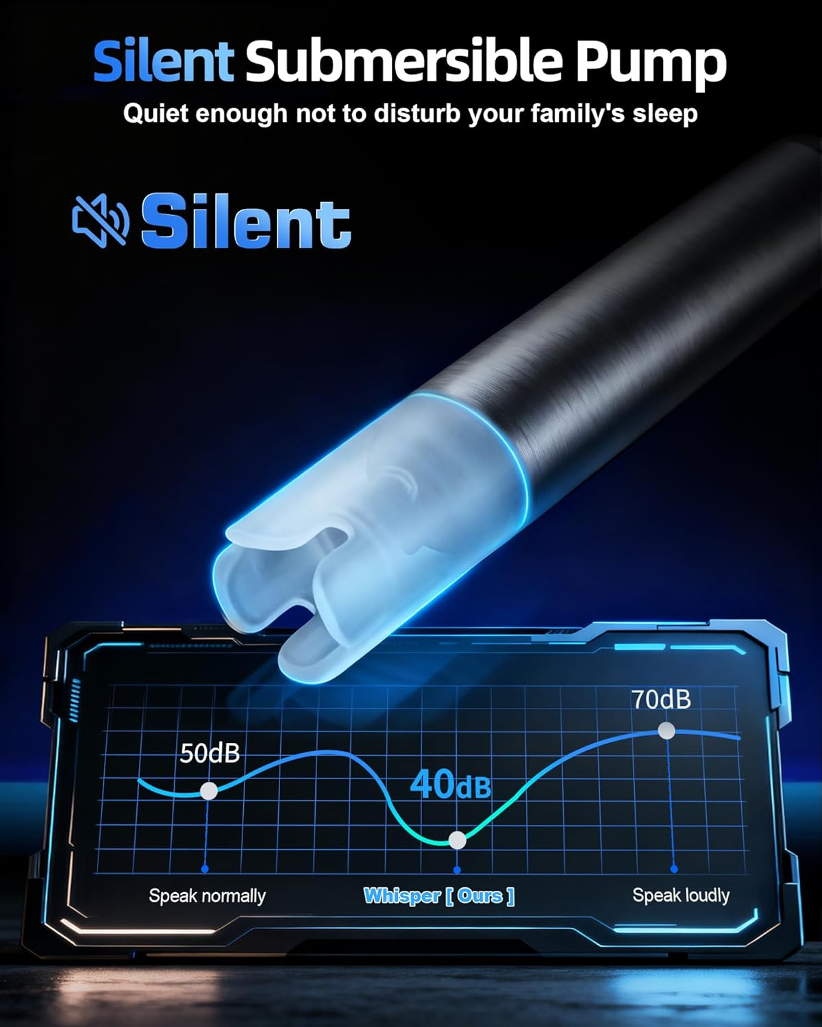 Electric Water Bottle Dispenser for 3-5 Gallon Jug, Automatic USB-C Water Jug Dispenser, Portable Upgraded Submersible Water Pump,High-Power & Silent Operation for Camping Home Office Bedroom (Yellow)