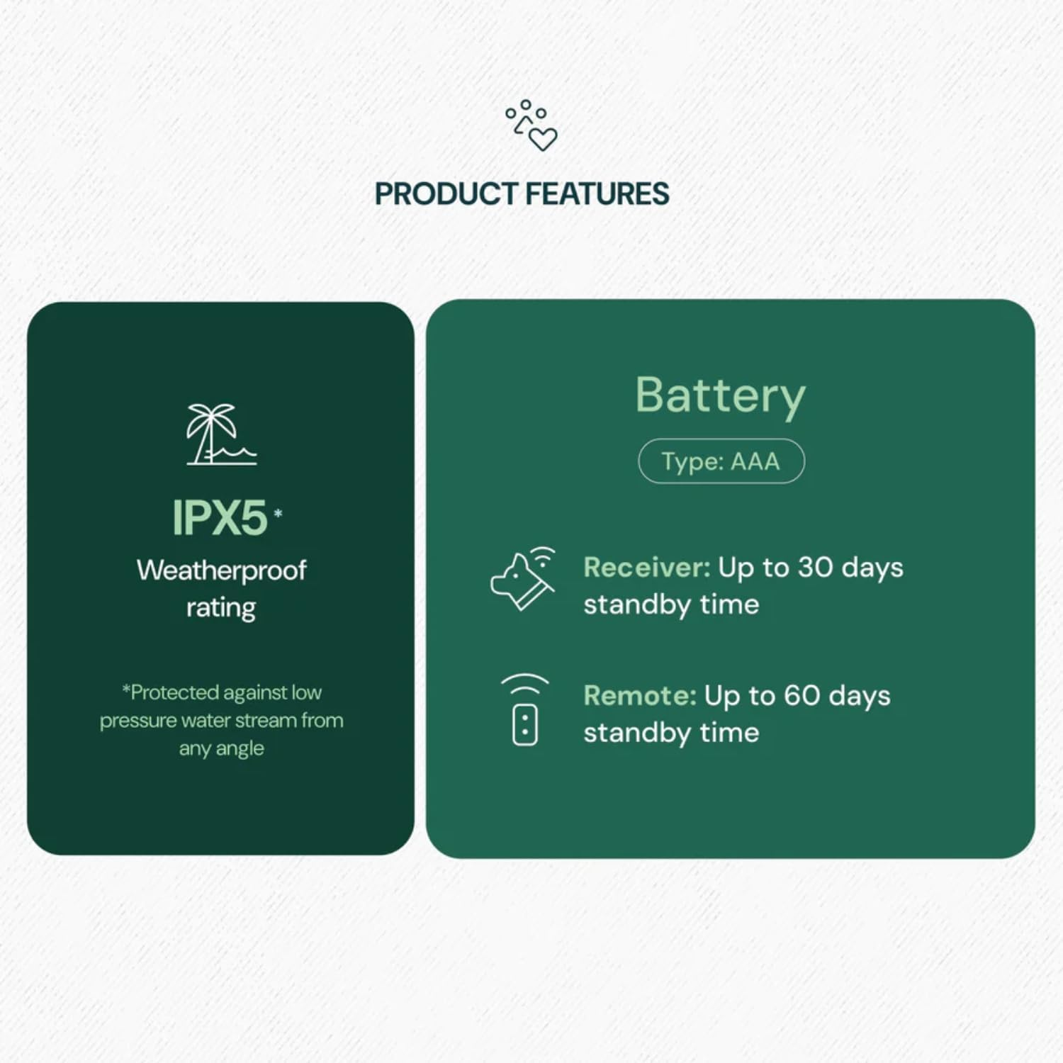 HW101 Remote Dog Training Collar (2 Dogs) with Beep Tones, Vibration, Shock, Waterproof, Safe anti Barking Device for Dogs, Dog Bark Collar for Small Medium Large Dogs, Black & Grey image number 6