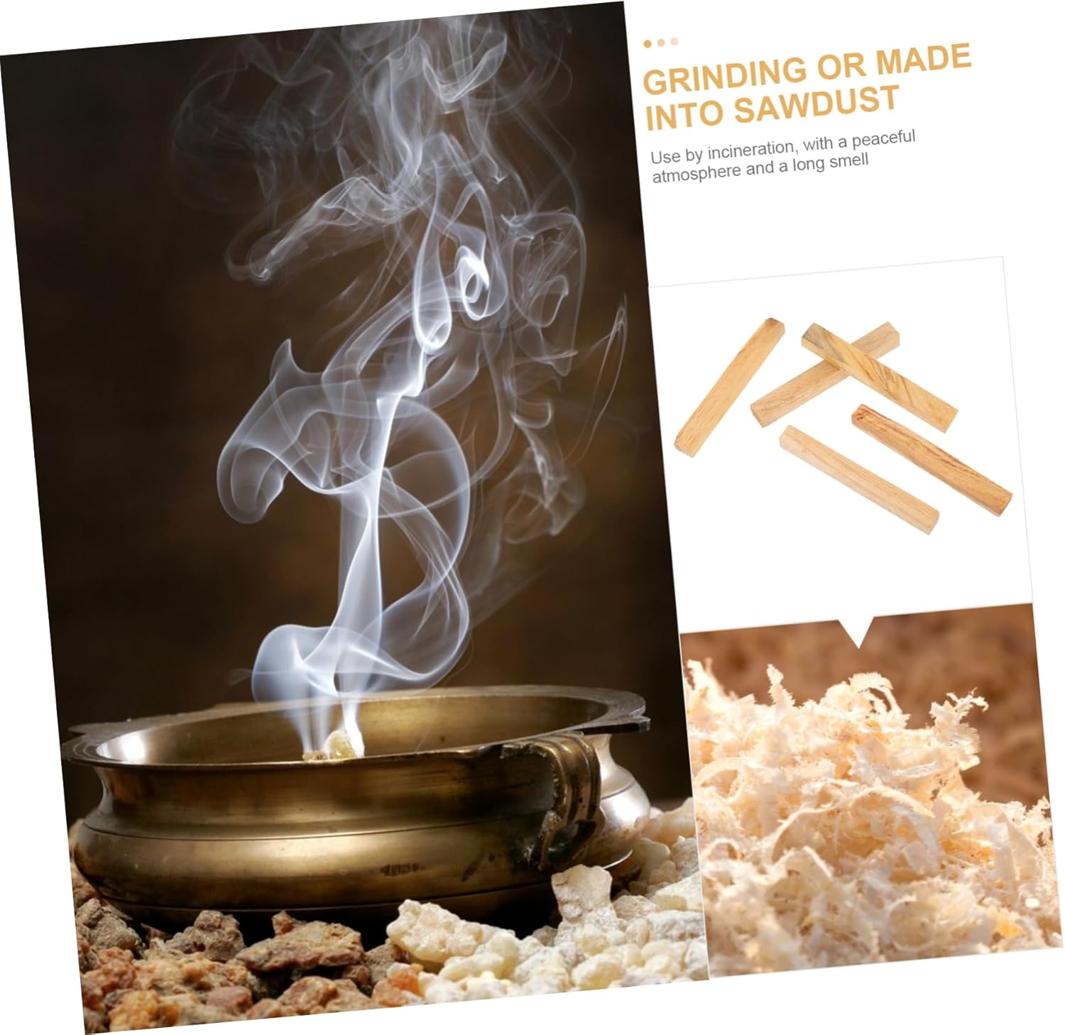 Yardenfun 5Pcs Santo Sticks Incense Stick Scent Stems Aromatherapy for Meditation