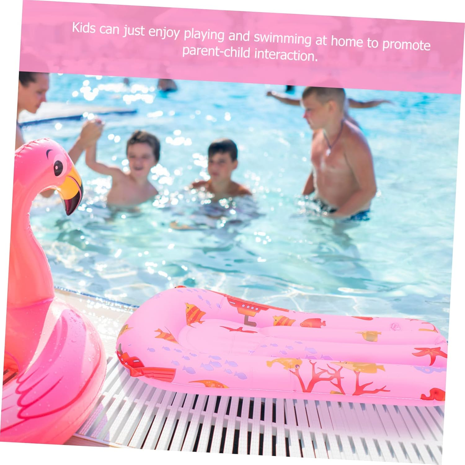 BESPORTBLE Inflatable Surfboard for Swimming Made of PVC Material for Boy Girl'S Water Activities Floating Toy for Pool Beach Use