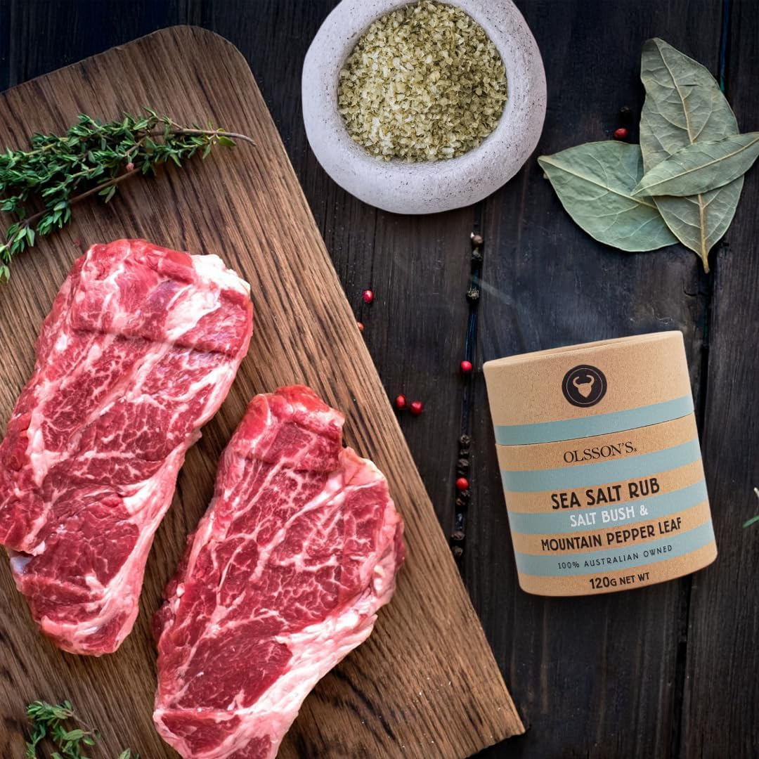 Olssons Salt Bush & Mountain Pepper Leaf Sea Salt Rub 120 G image number 3