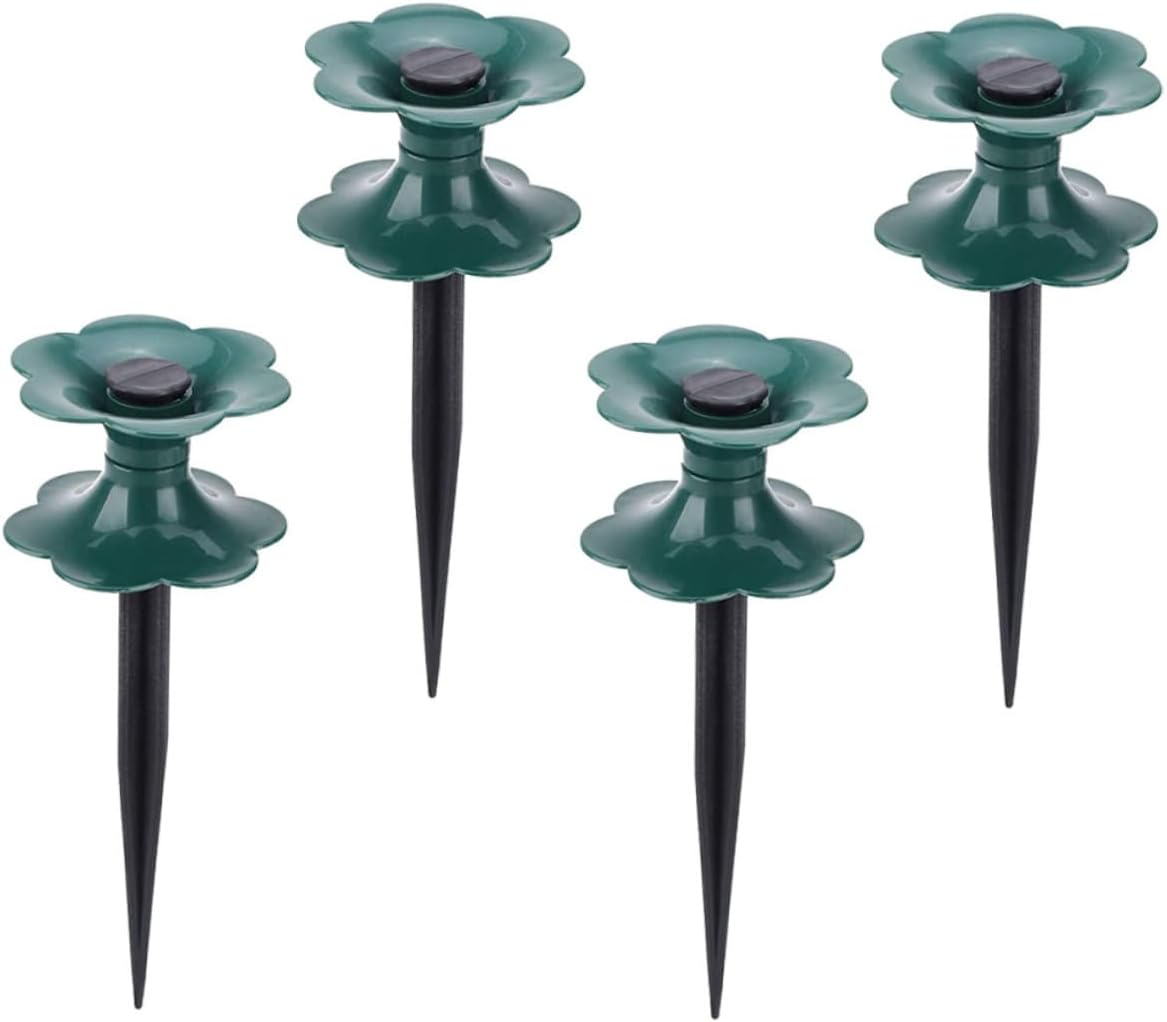 Hose Guide Spikes Winding Wheels for Garden Lawn Protection Sturdy PVC 4Pcs Set Prevents Hose Damage image number 5