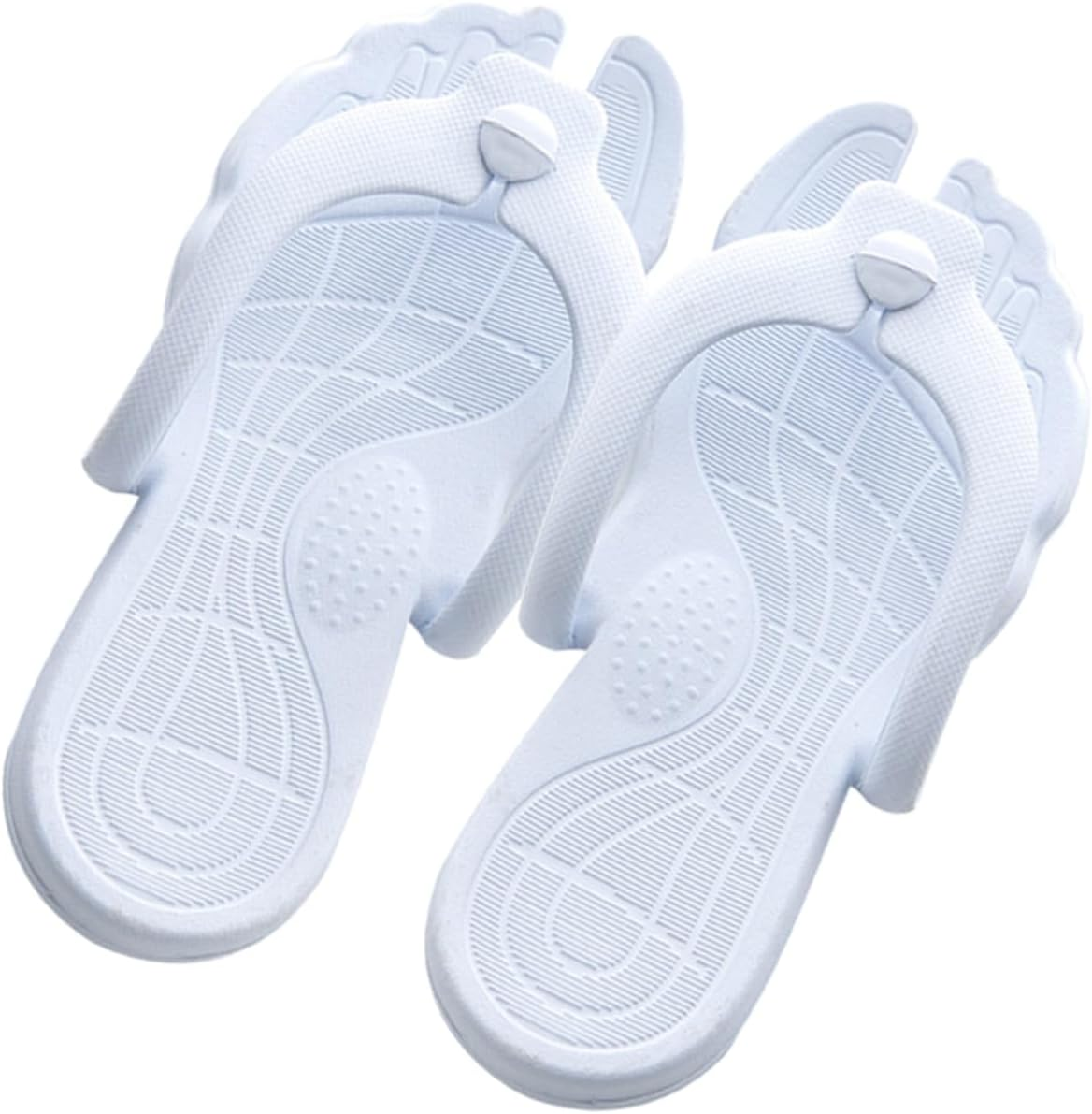 1Pair Lightweight Anti- Beach -Flops for Men and Women Travel-Friendly Shower Sandals Comfortable and Breathable Design